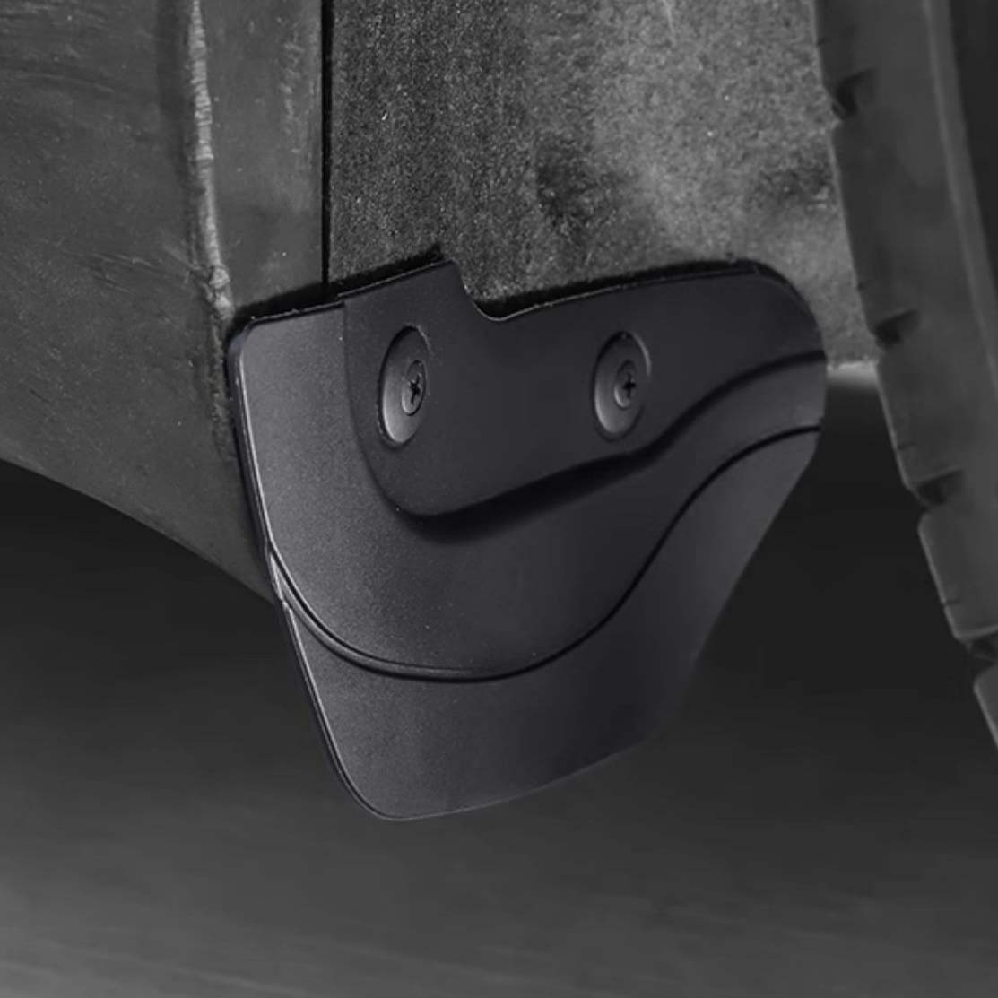 Model 3/Y "Invisible" Mudguards; No Drilling, Installation in Original Vehicle Holes (Set of 6)