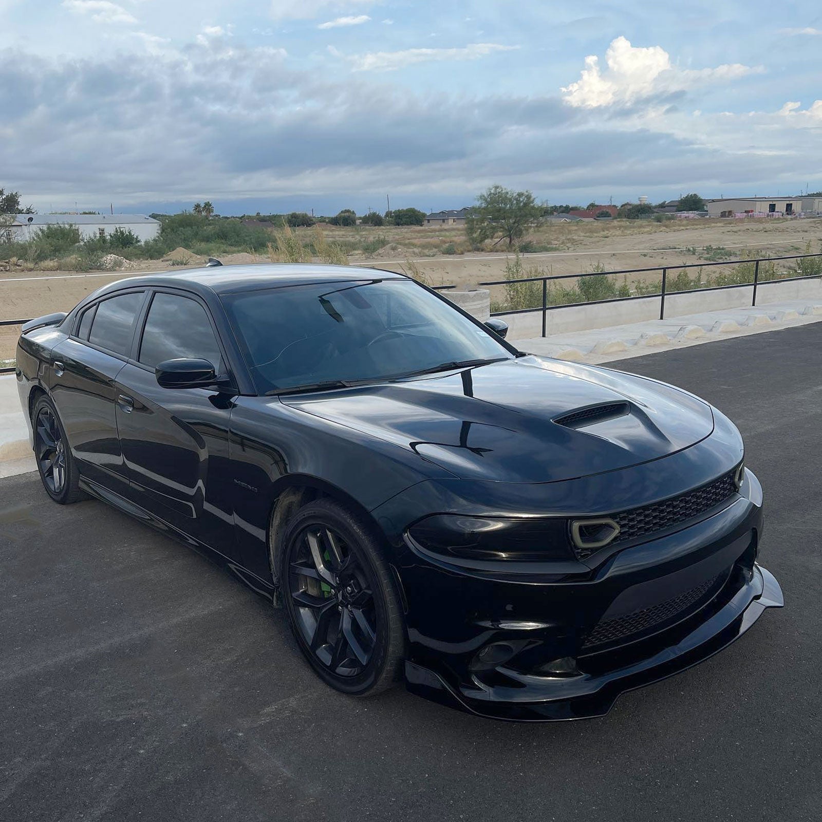 Front Bumper Lip Splitter For 2015-2023 Dodge Charger SRT 3PCS
