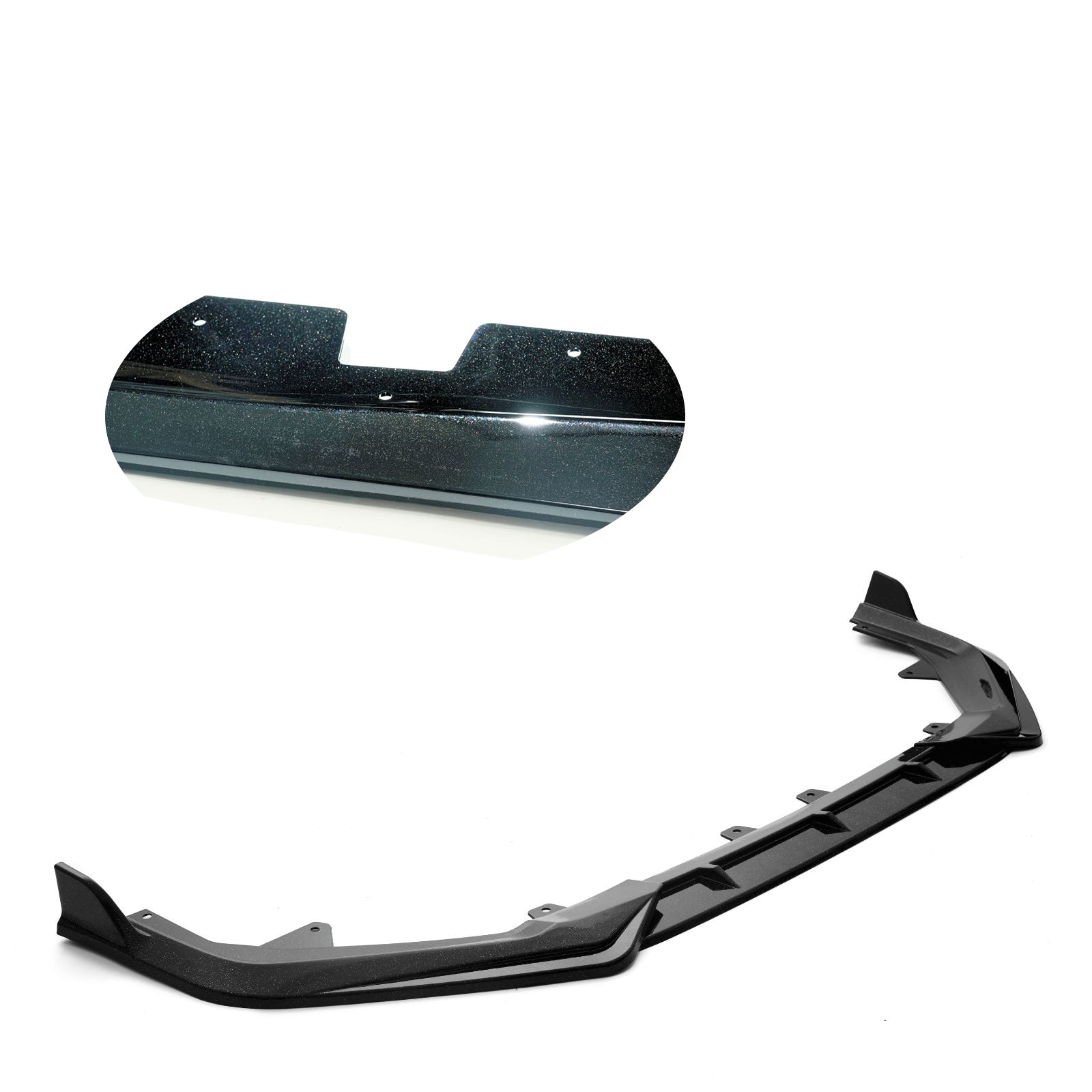 Front Bumper Lip Splitter For 2022-2024 Honda Civic LX EX Si JDM 3pc Style