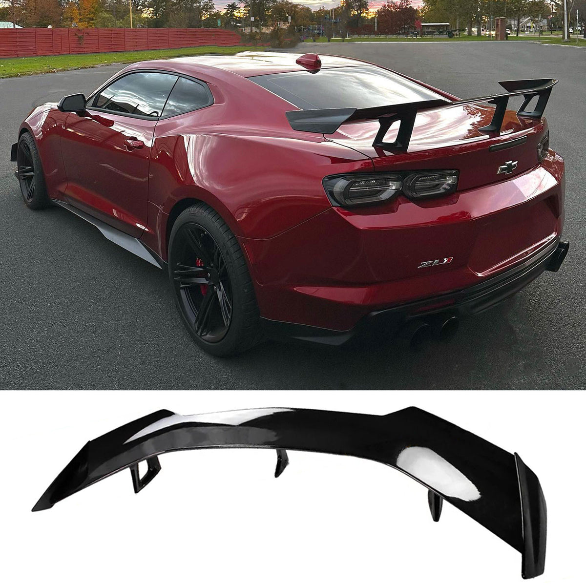 Spoiler Compatibility with 2016-2023 Camaro LS LT1 LT SS RS ZL1 Style Spoiler Compatibility with 2016-2023 Camaro LS LT1 LT SS RS ZL1 Style