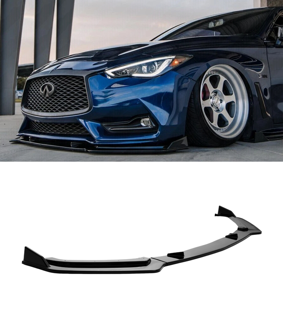 For 2017-2022 Infiniti Q60 V2 Front Bumper Lip