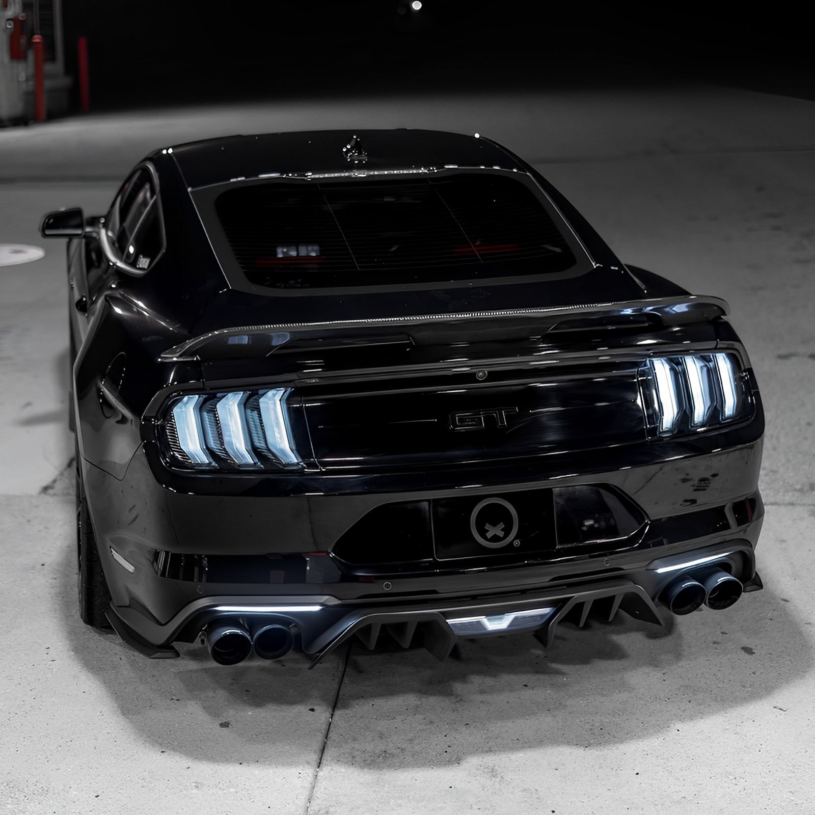 For 2018-2023 Ford Mustang EcoBoost GT350 Lower Rear Lip Diffuser