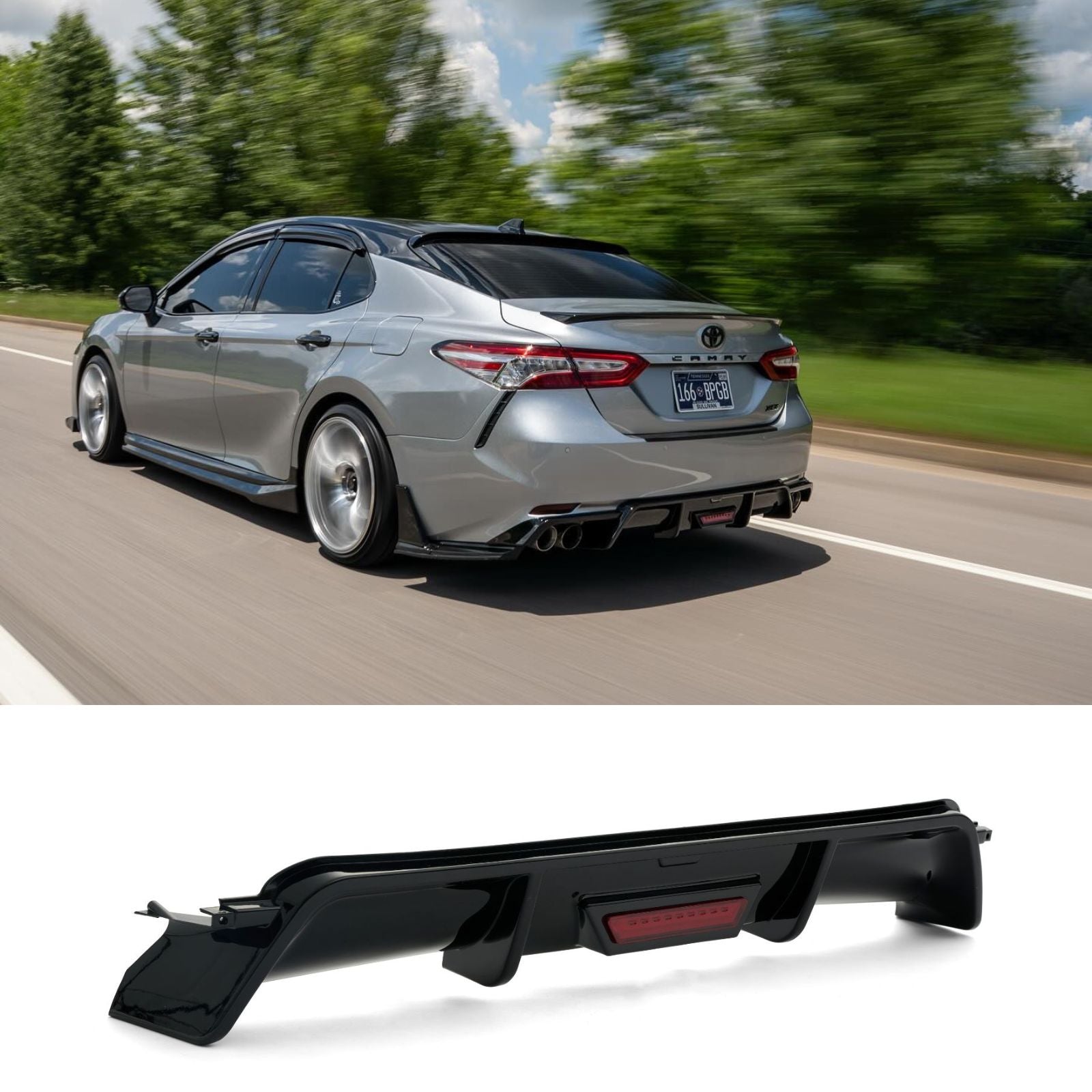 For 2021-2024 TOYOTA Camry SE XSE Front Lip & Rear Diffuser