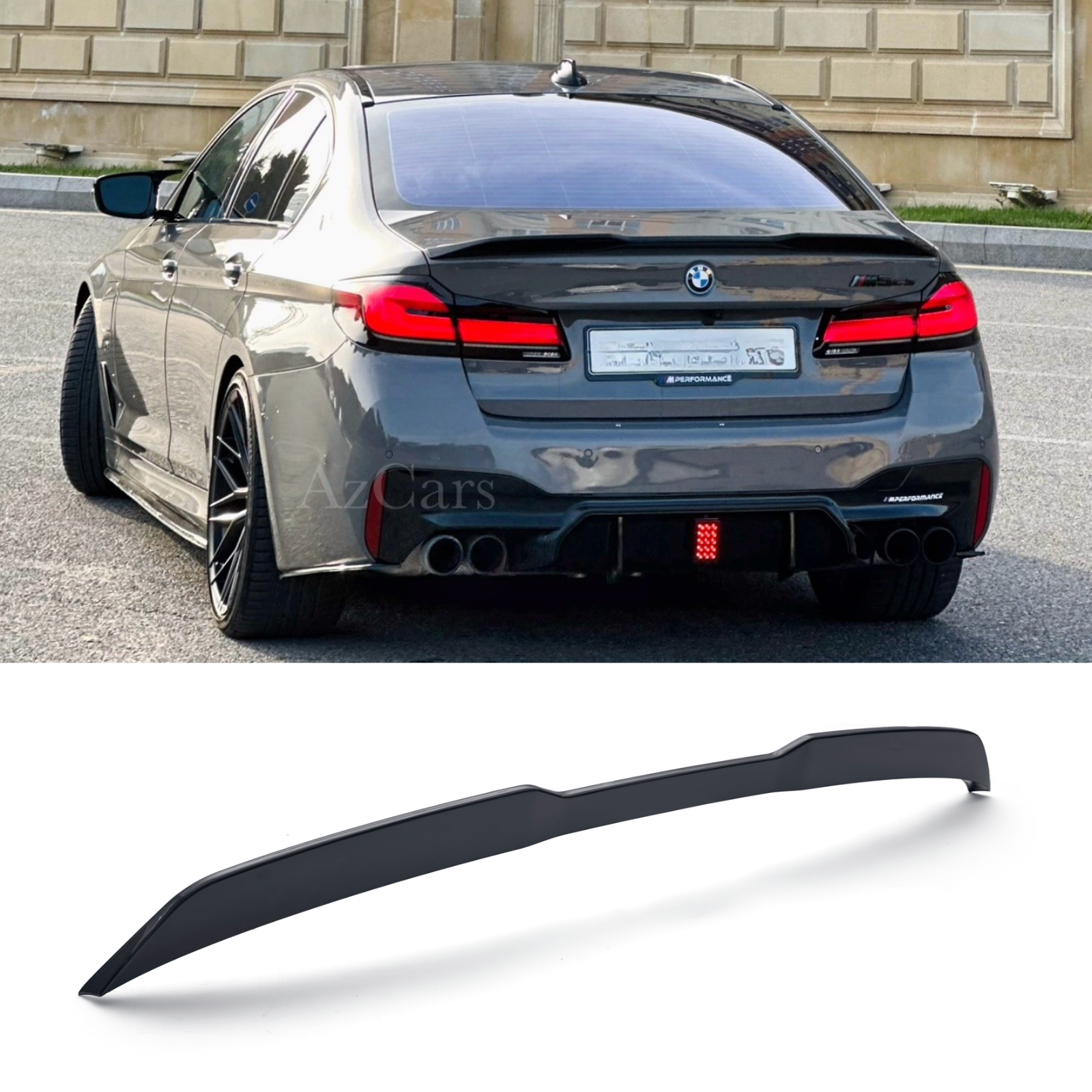 For 2017-2023 BMW 5 Series G30 G31 G38 530i 540i F90 M5 CS Style Rear Trunk Spoiler Wing