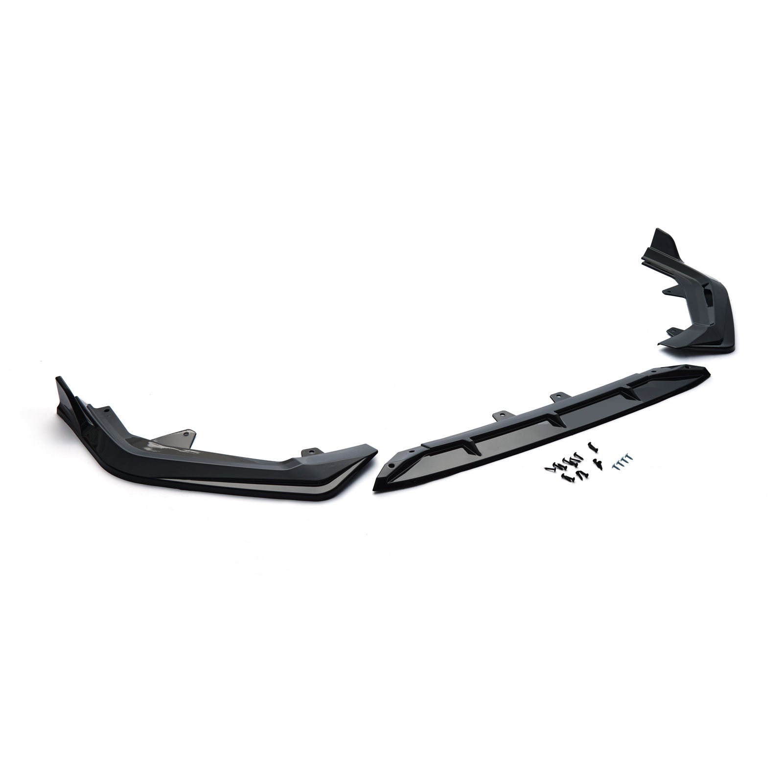 Front Bumper Lip Splitter For 2022-2024 Honda Civic LX EX Si JDM 3pc Style