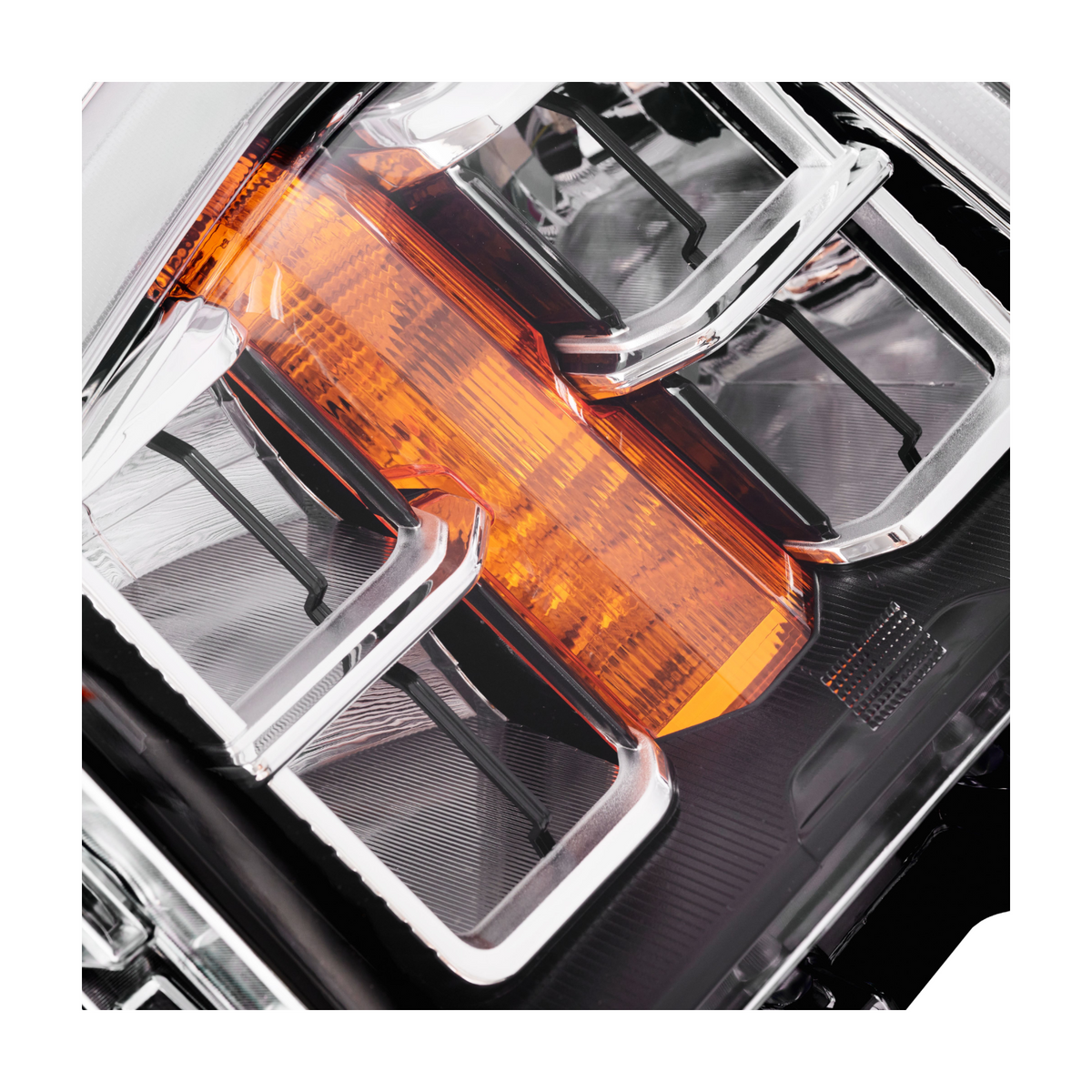 For 2021-2023 Ford F-150 LED Headlight Chrome Bezel w/o AFS Right Passenger Side