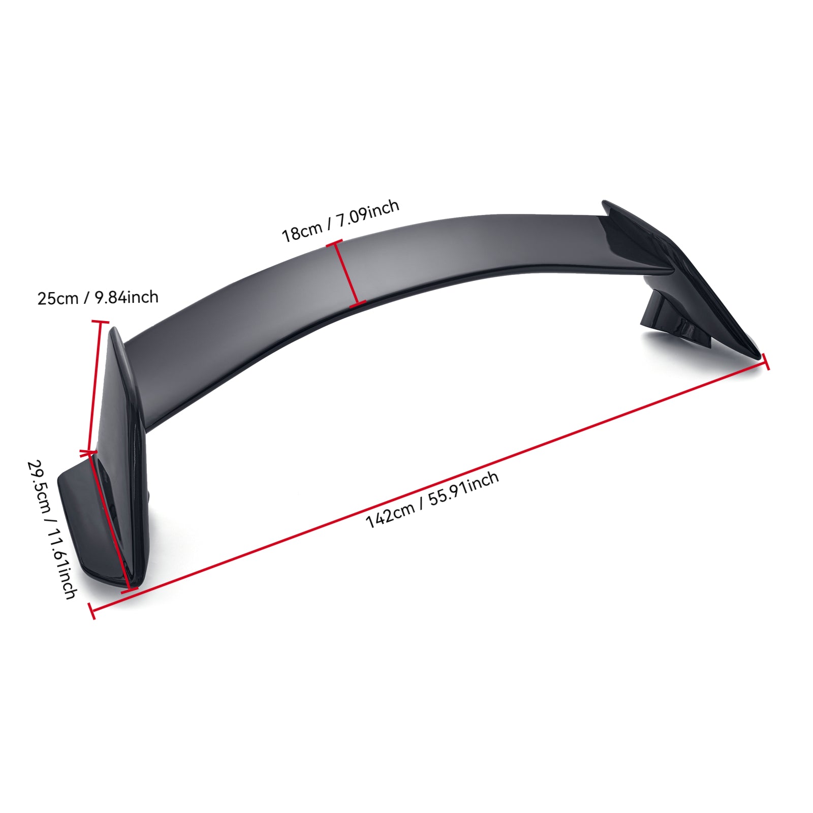 Rear Trunk Spoiler Wing For Honda Civic 2016-2021 Hatchback 5Dr R Style