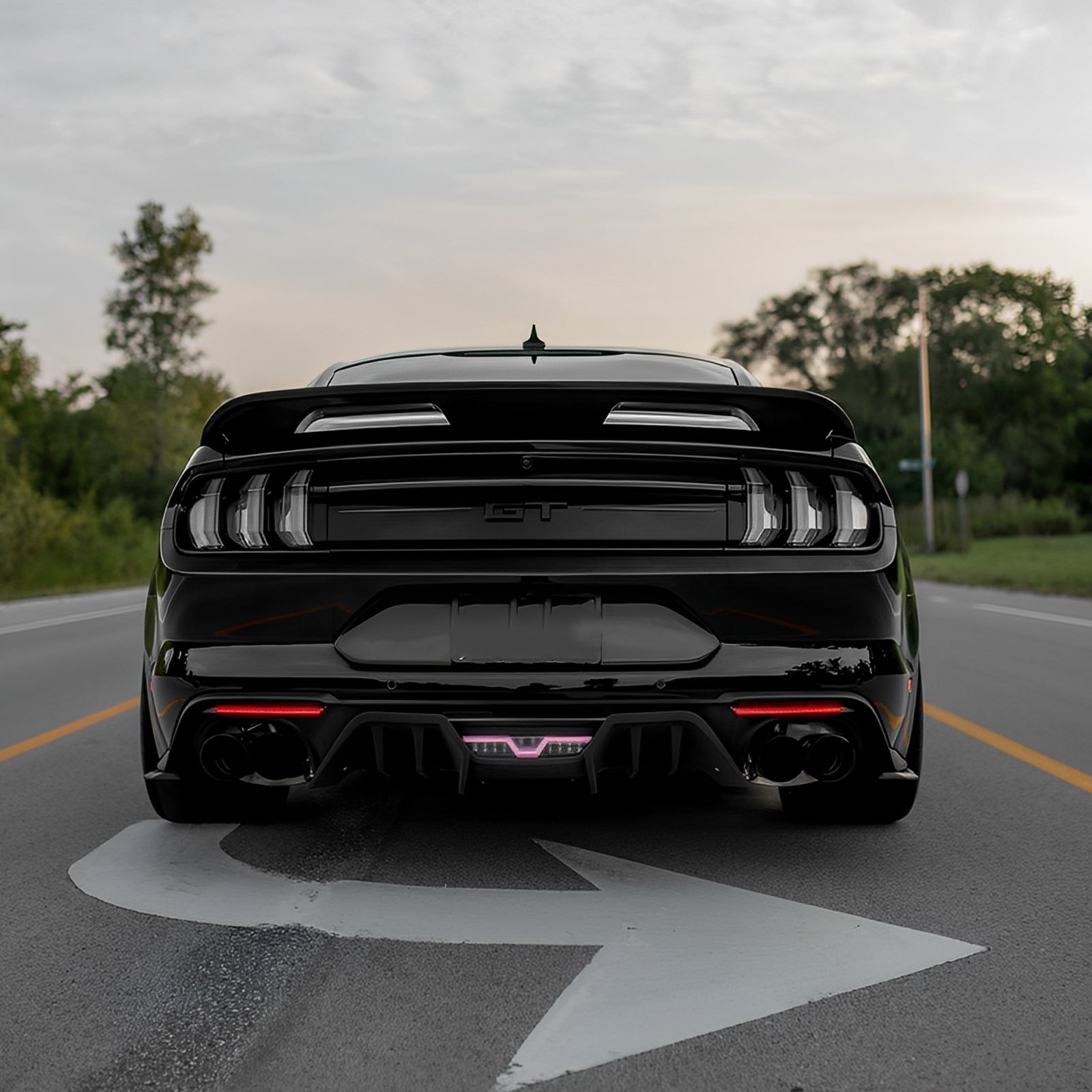 For 2018-2023 Ford Mustang EcoBoost GT350 Lower Rear Lip Diffuser