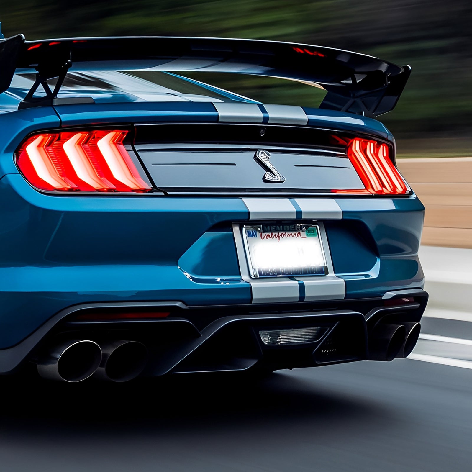 For 18-22 Ford Mustang GT500 Style Rear Bumper Lip Diffuser