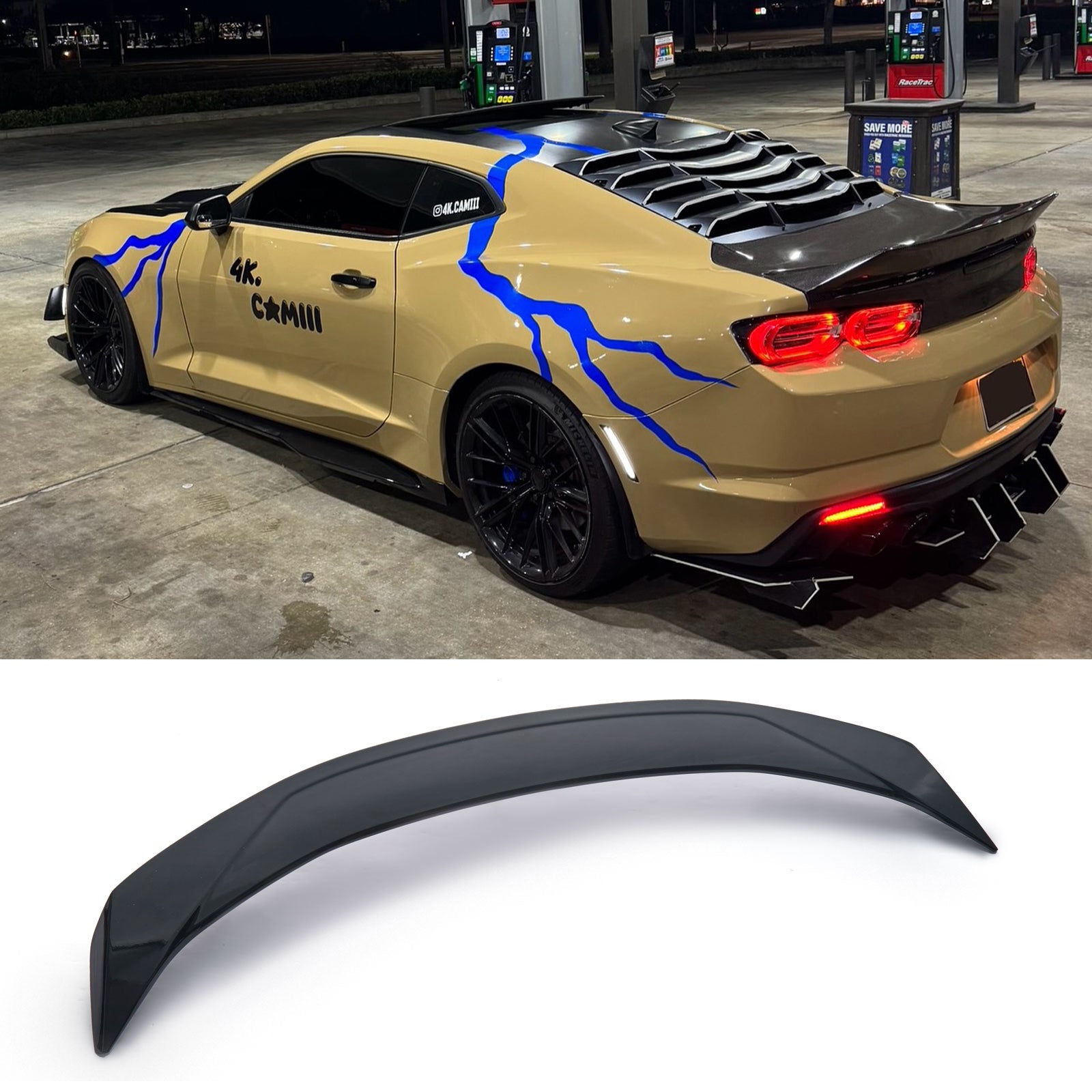 Chevy Camaro 2016-2024 Rear Trunk Spoiler Wing