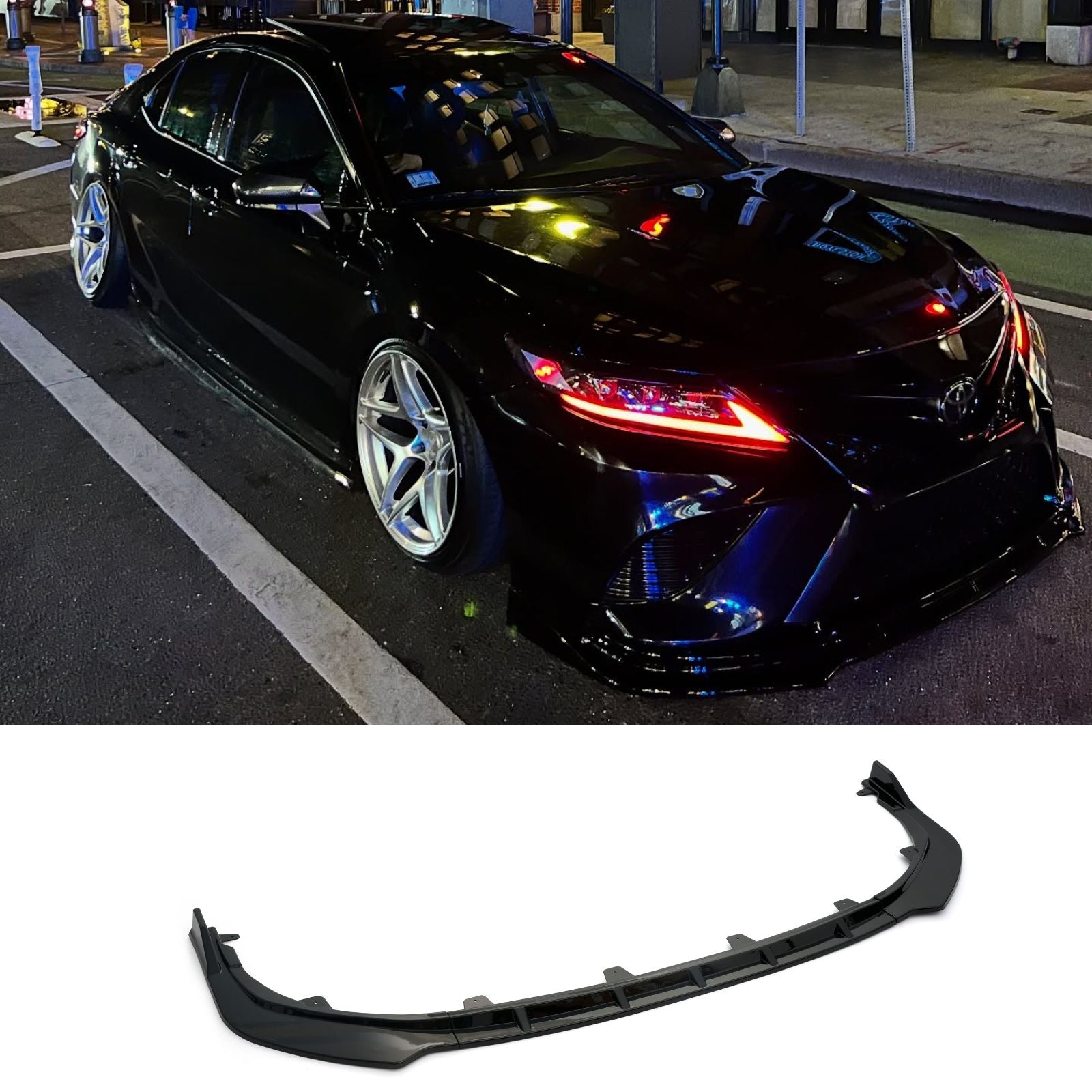 For 2021-2024 TOYOTA Camry SE XSE Front Bumper Lip & Spolier Wing