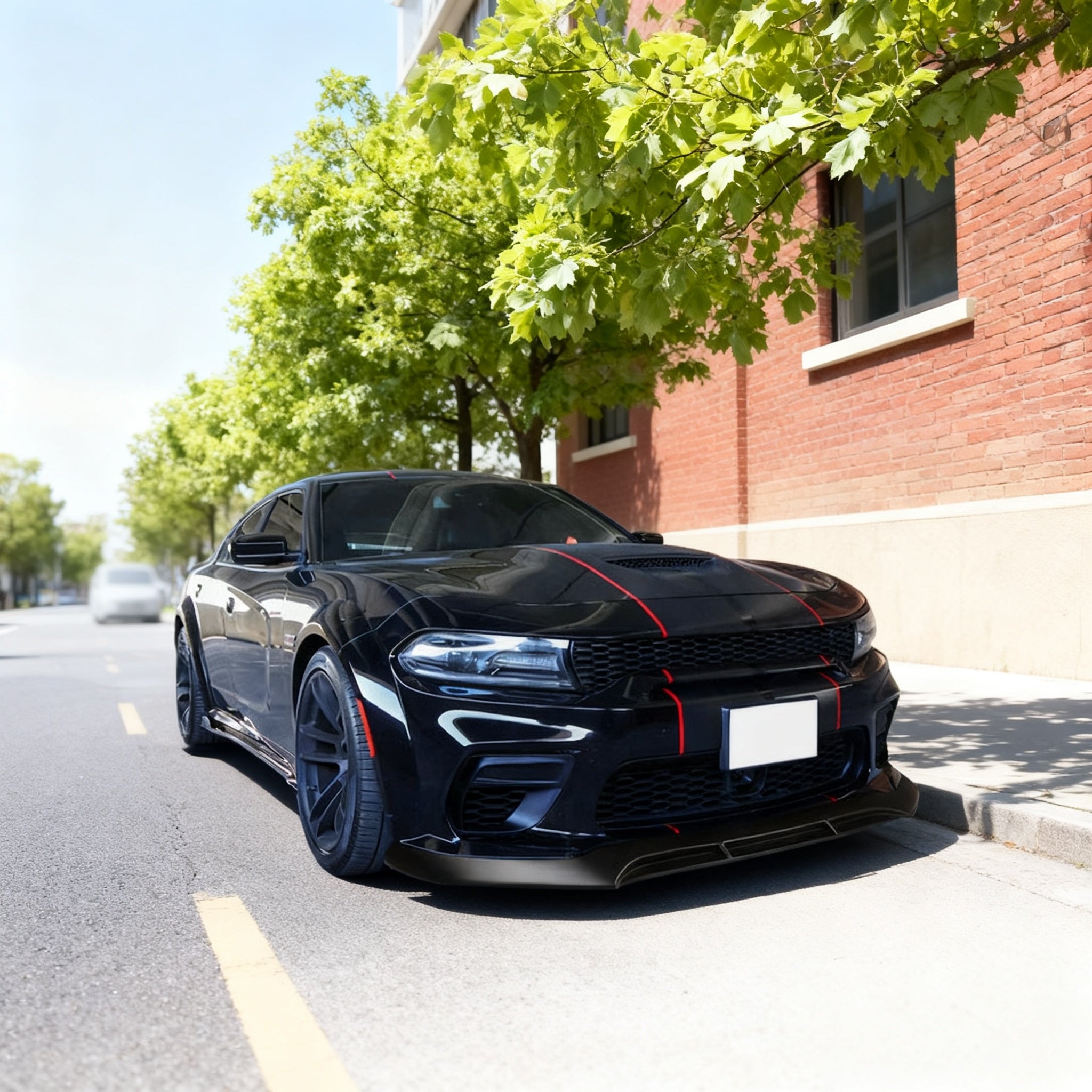 For 2020-2023 Dodge Charger Widebody Front Bumper Lip Splitter