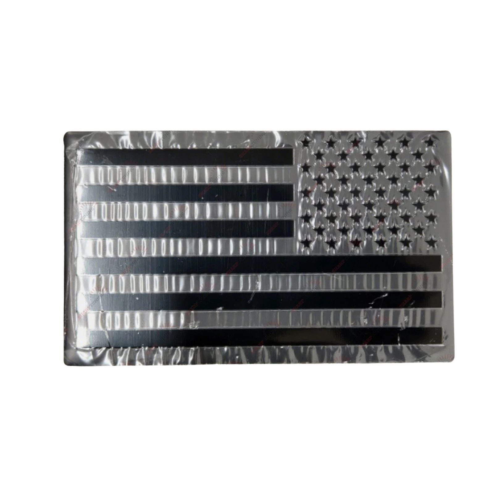 Embossed 3D Metal American Flag Emblem Decal Stickers US Flag Black