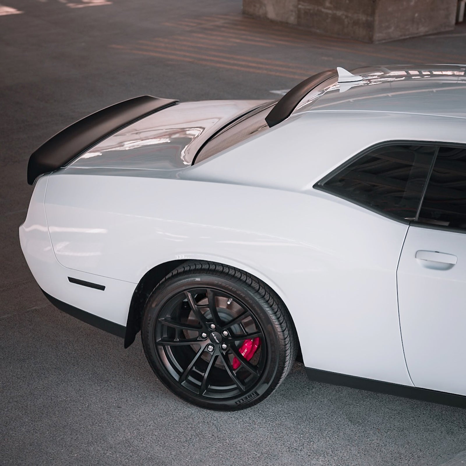 For 2008-2023 Dodge Challenger W/ Camera Cover Trunk Spoiler