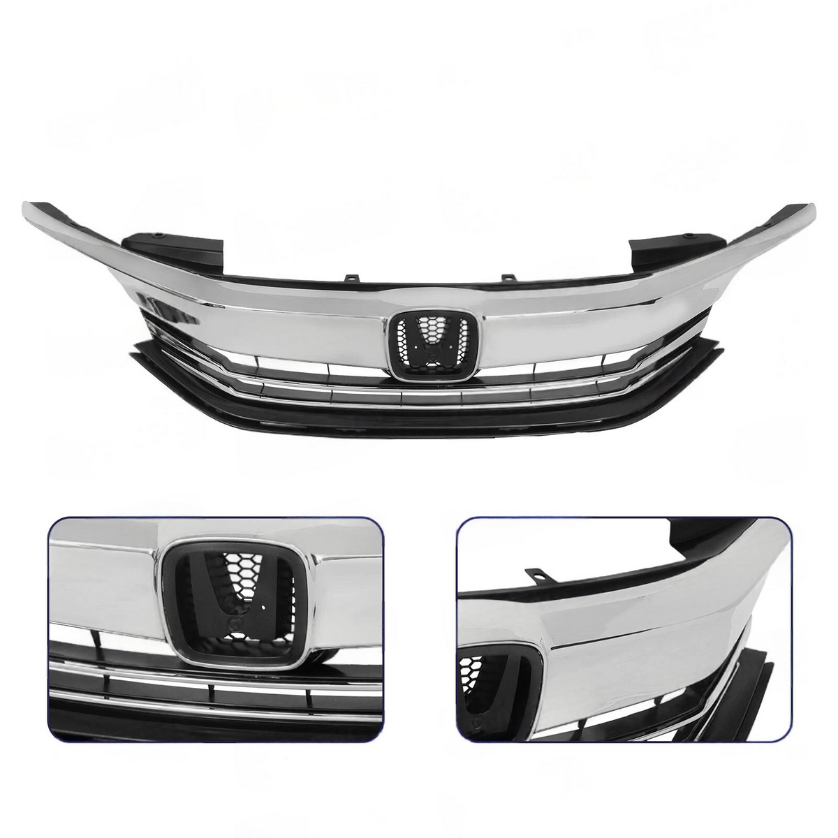 For 2016 2017 Honda Accord Sedan Front Bumper Grille LED Fog Light Bracket Set