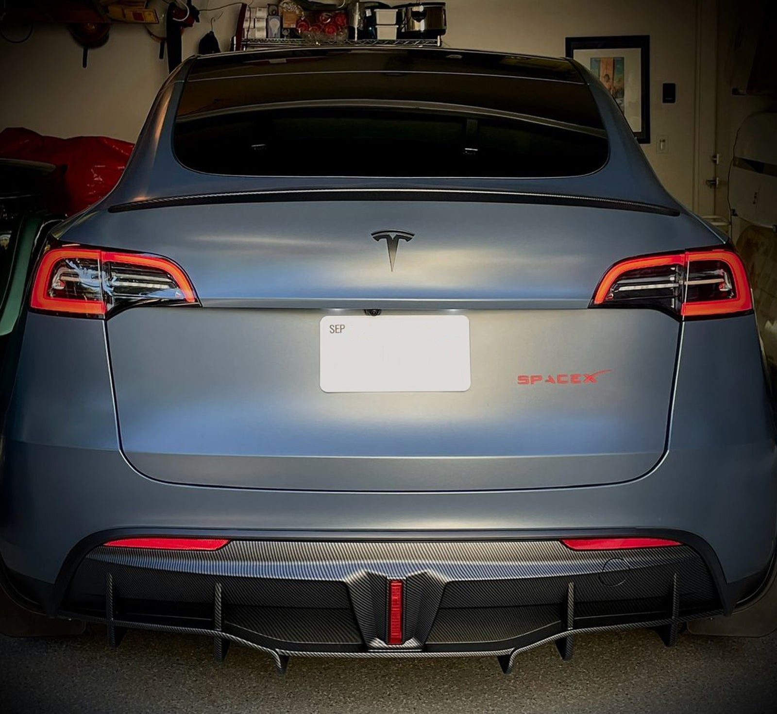 Rear Diffuser For Tesla Model Y 2017-2024