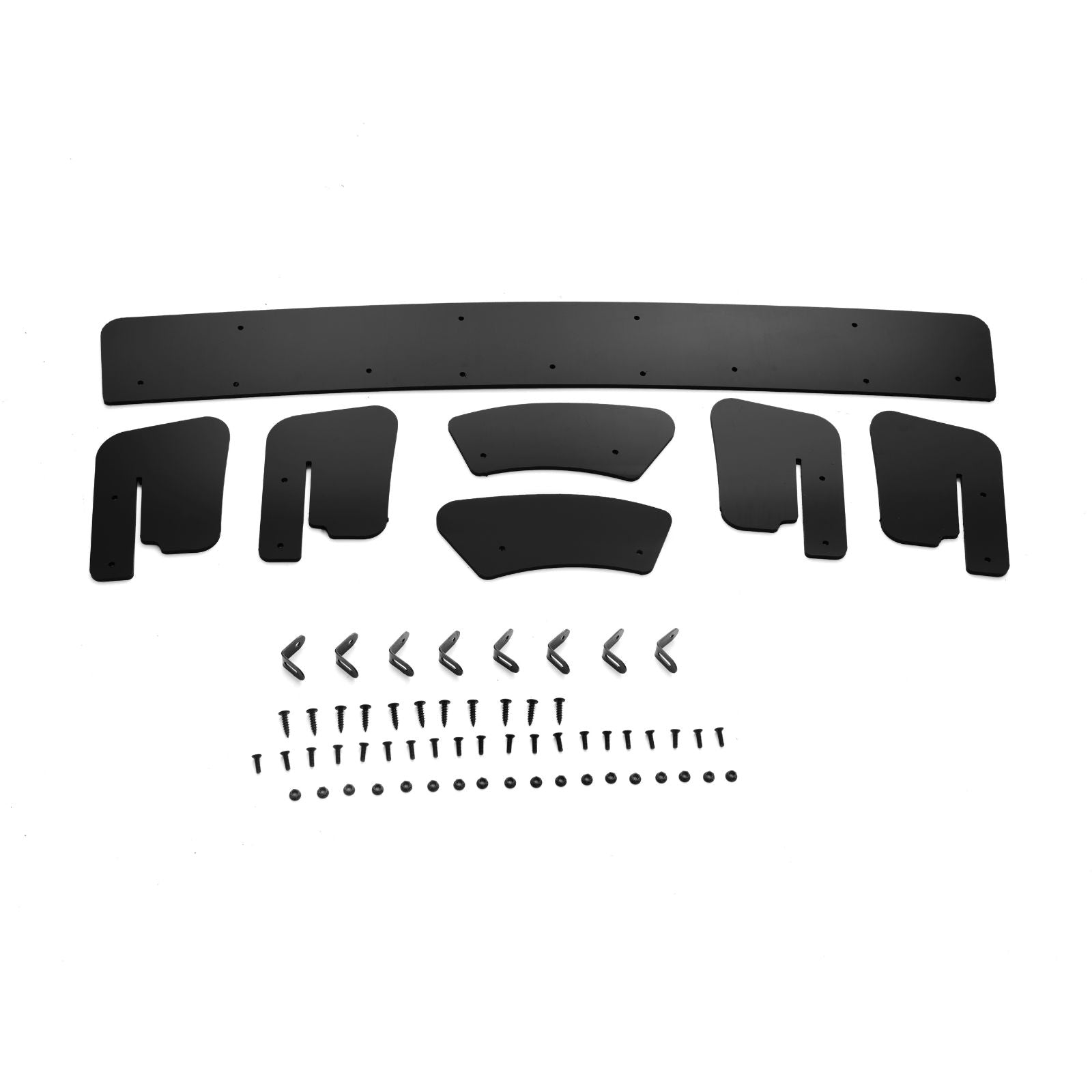 For Golf7 MK7 GTI Rear Bumper Diffuser Lip 4 Shark Fins Spoiler Splitter