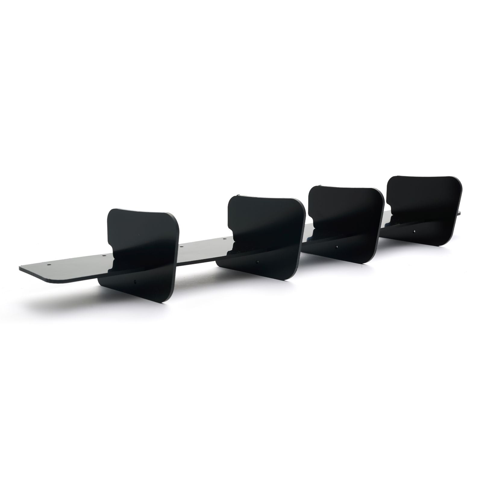 For 2018-2021 Golf MK7.5 GTI Rear Bumper Diffuser Lip 4 Shark Fins Spoiler Splitter