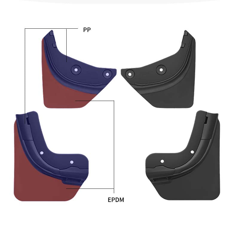 Model 3/Y OEM Mudguards, No Drilling Required Mudflaps (Set of 4)