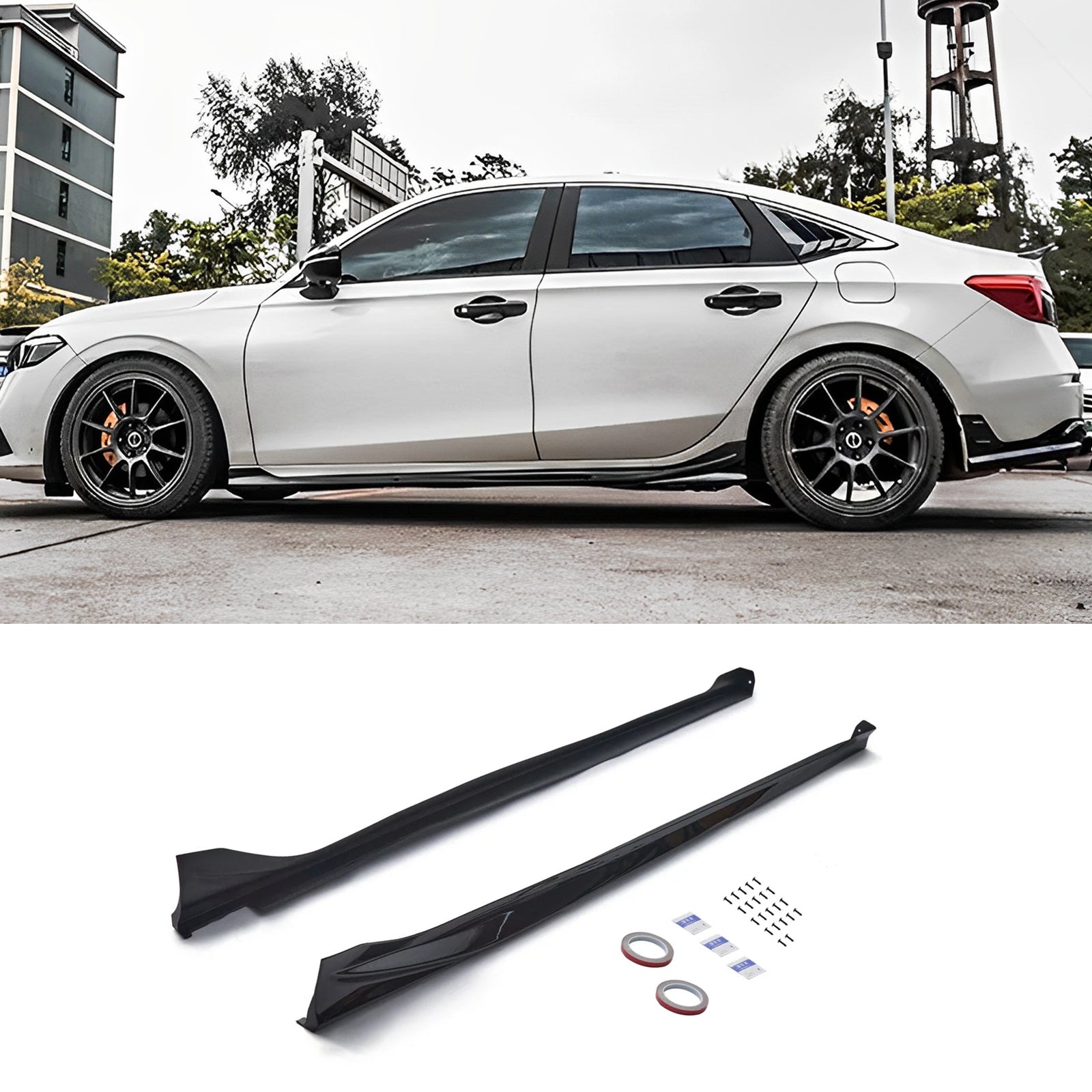 Side Skirts For 22-25 Honda Civic Sedan Hatchback RS Style