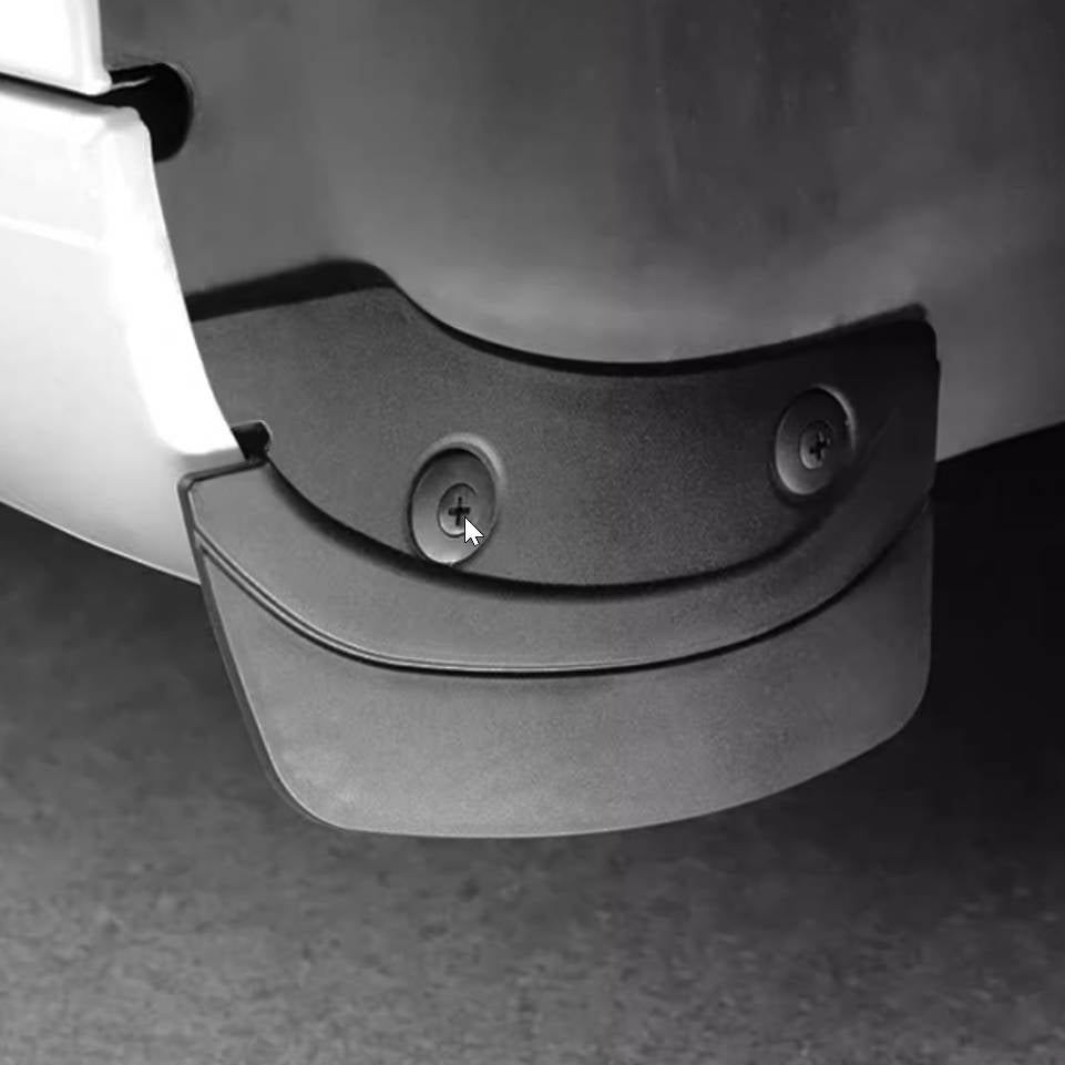 Model 3/Y "Invisible" Mudguards; No Drilling, Installation in Original Vehicle Holes (Set of 6)