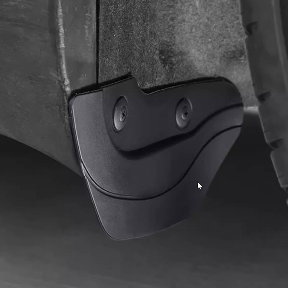 Model 3/Y "Invisible" Mudguards; No Drilling, Installation in Original Vehicle Holes (Set of 6)