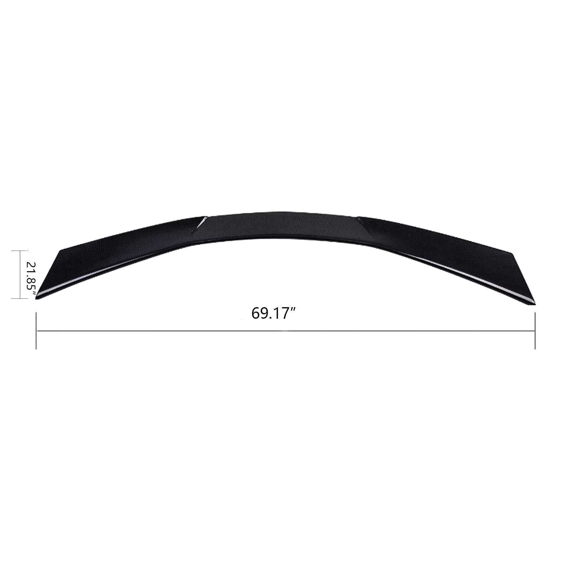 Rear High Wing Spoiler For Chevrolet Corvette C8 2020-2024