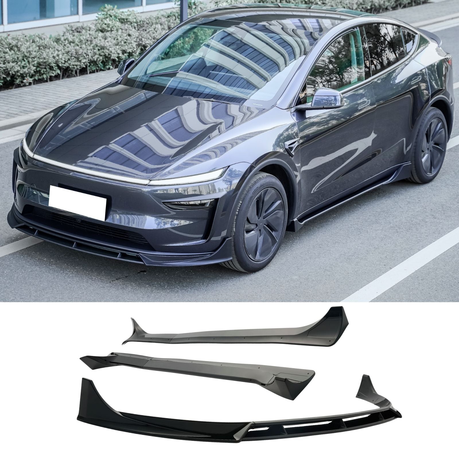 Fits 25-26 Tesla Model Y Juniper Front Lip & Side Skirt