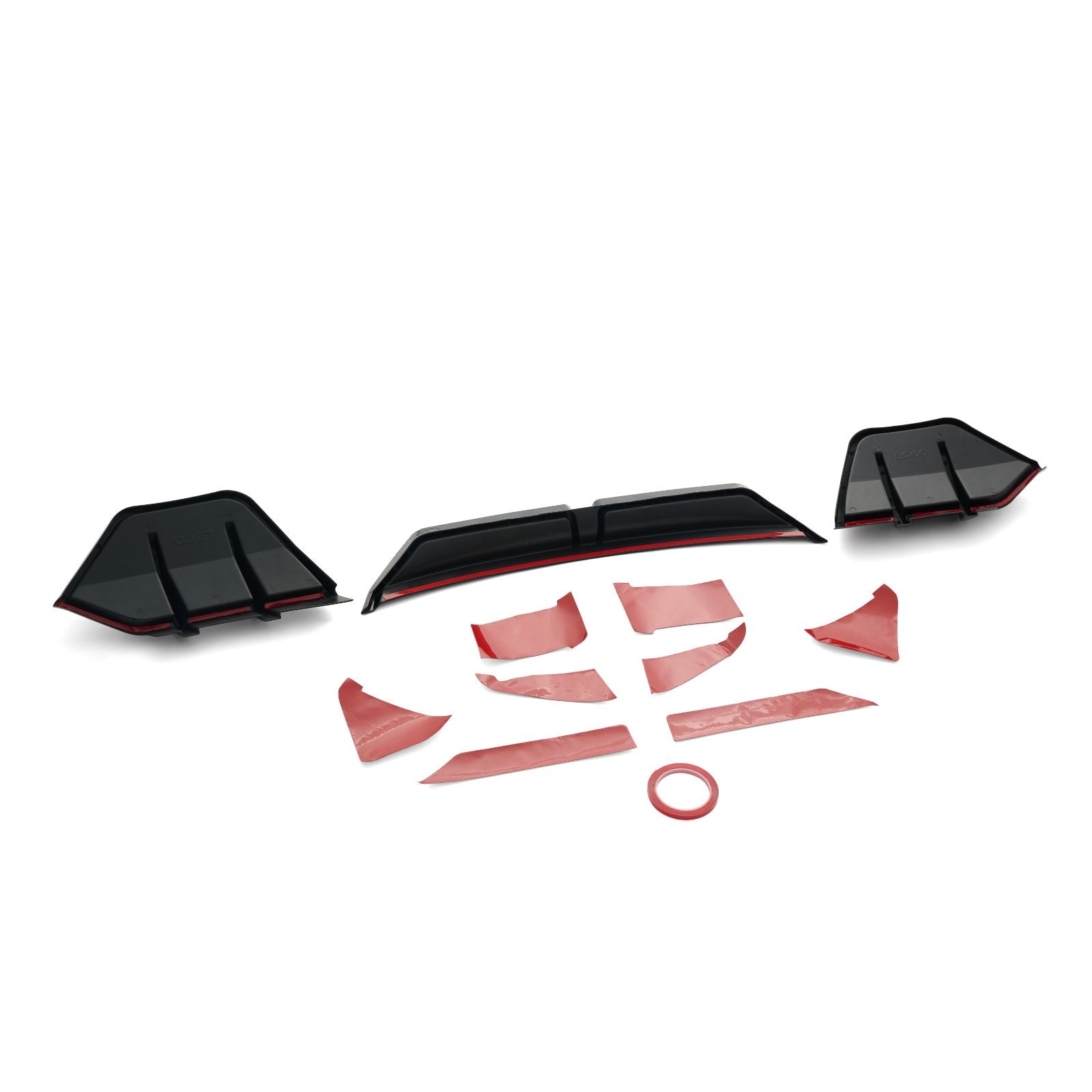 For 2025-2026 Tesla Model Y Juniper Shark Fin Rear Bumper Diffuser Kit