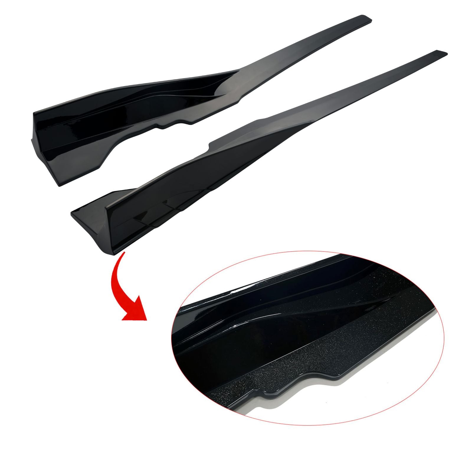 For 2020-2025 Corvette C8 Arrow Stream Side Skirts