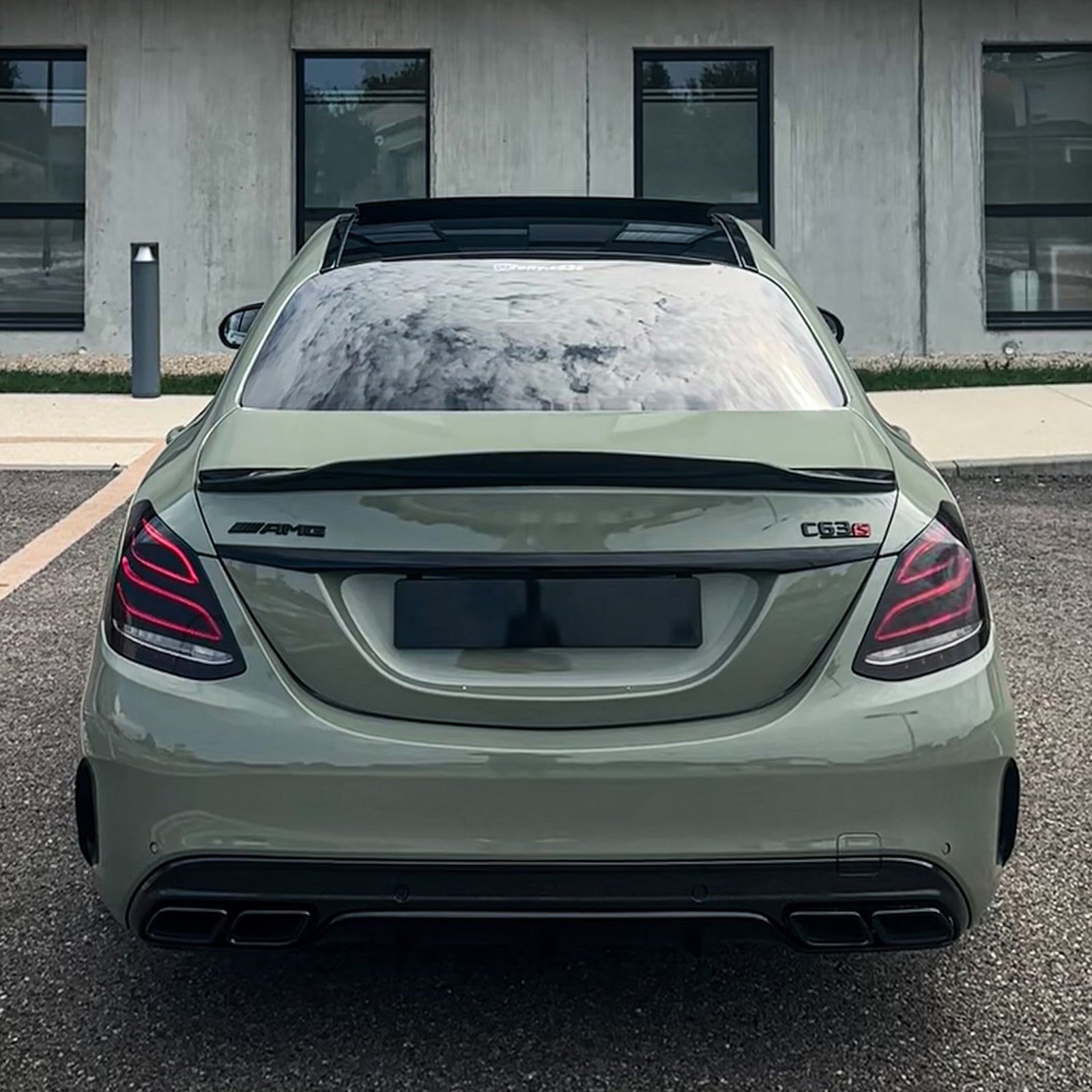 For 2015-2021 Mercedes Benz W205 C63 AMG PSM Style Trunk Spoiler Wing