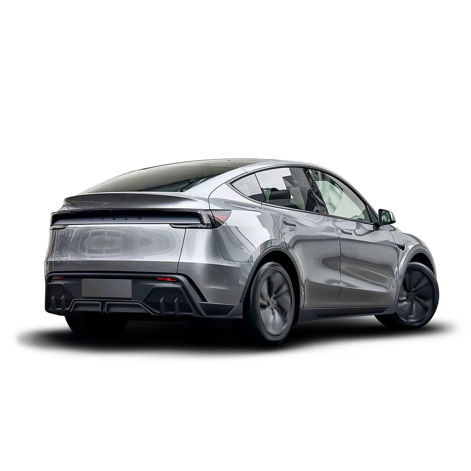 For 2025-2026 Tesla Model Y Juniper Shark Fin Rear Bumper Diffuser Kit