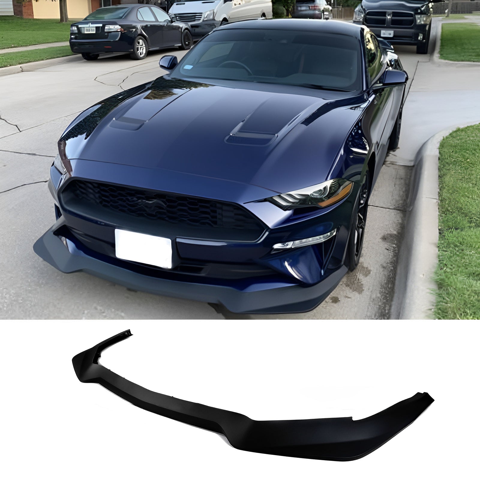 FOR 18-23 MUSTANG GT ECOBOOST FRONT BUMPER SPLITTER