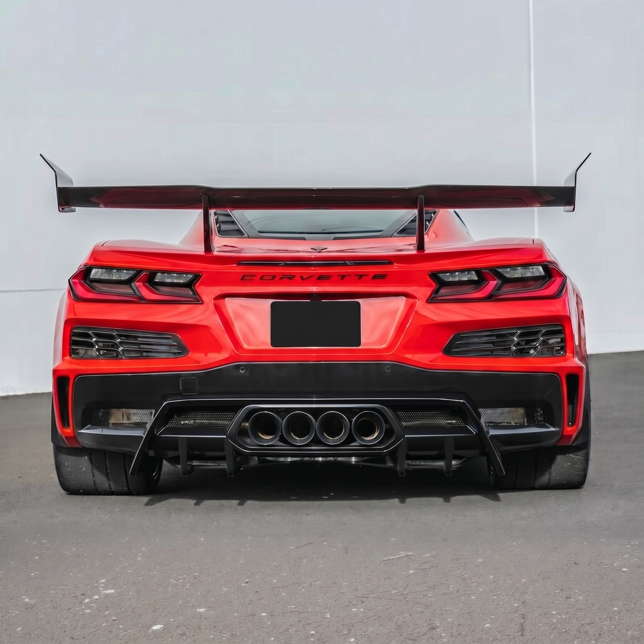 For 2023-2026 Corvette C8 Z06 Rear Bumper Diffuser Spoiler