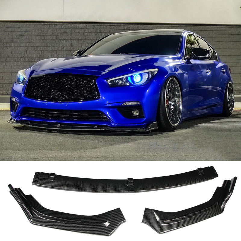 For Infiniti Q50 2018-2024 Base Luxe Front Bumper Lip