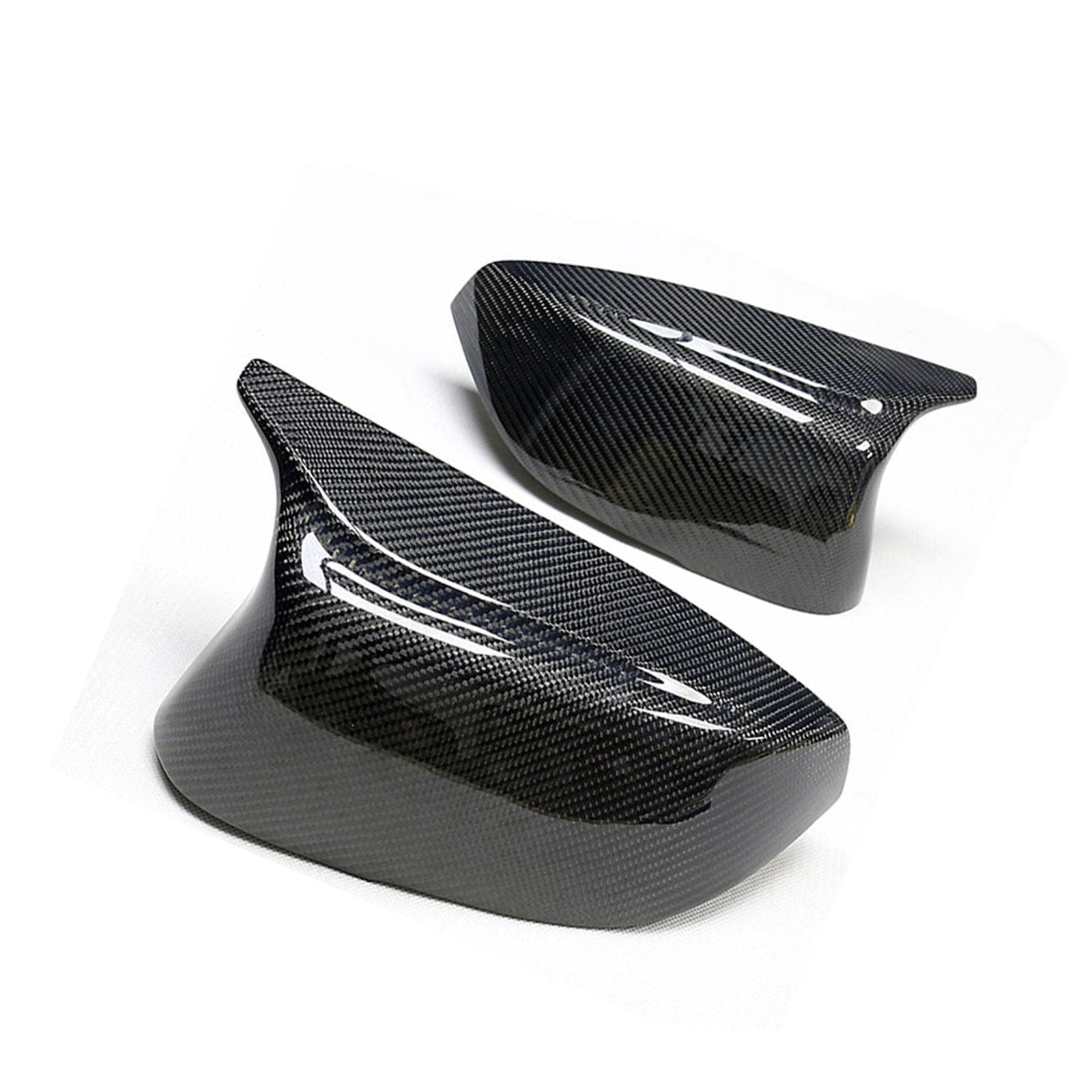 Cow Horn Rearview Mirror Cover For Infiniti Q50 Q60 2014-2024