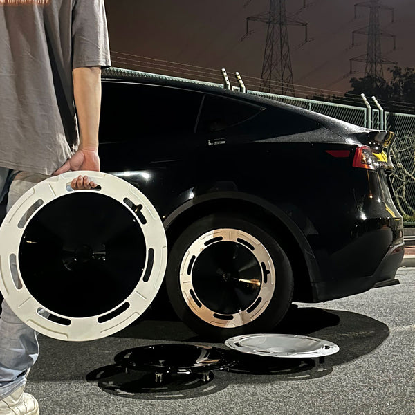For Tesla Model Y Full 4 Hubcaps Rim 19" Wheel Covers