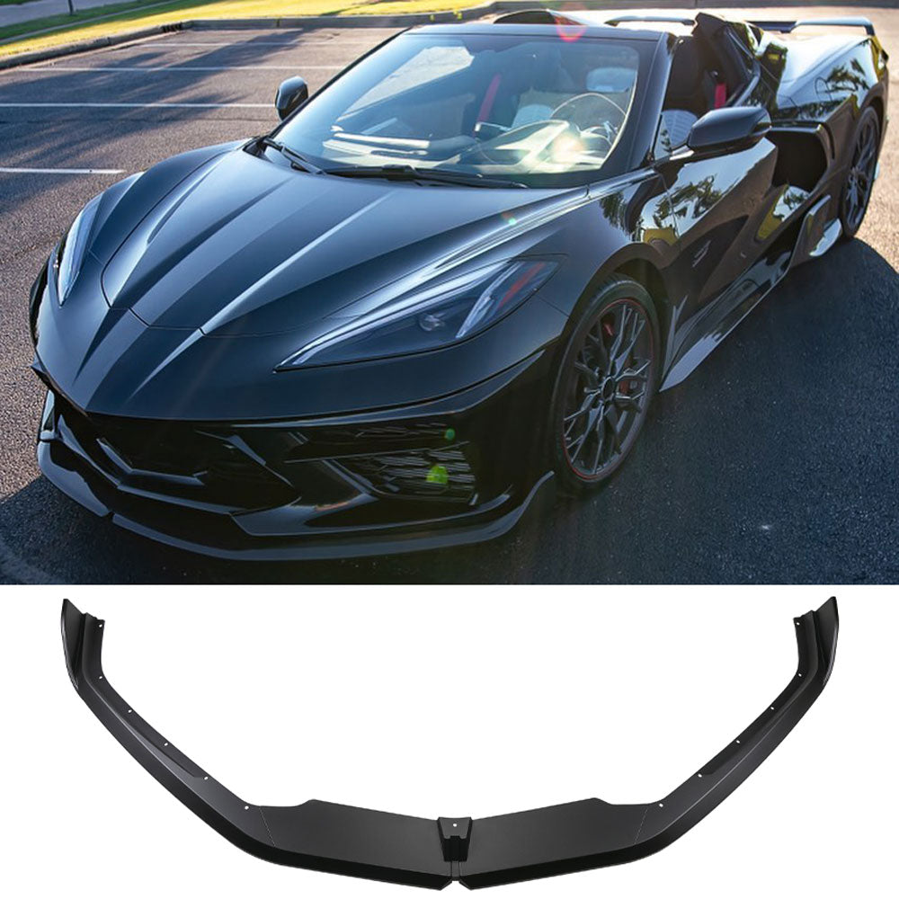 W2 Front Bumper Lip For Chevrolet Corvette C8 2020-2023