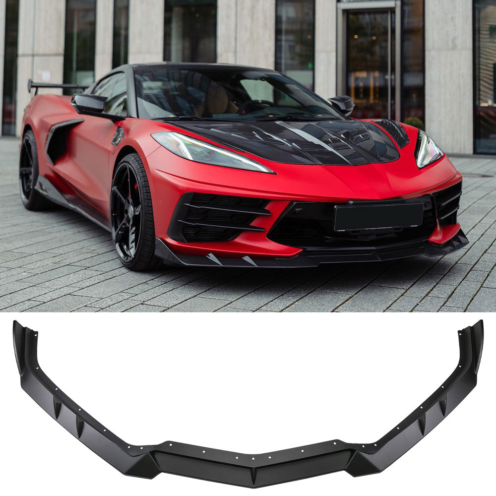 For Chevrolet Corvette C8 2020-2024 Front Bumper Lip Splitter