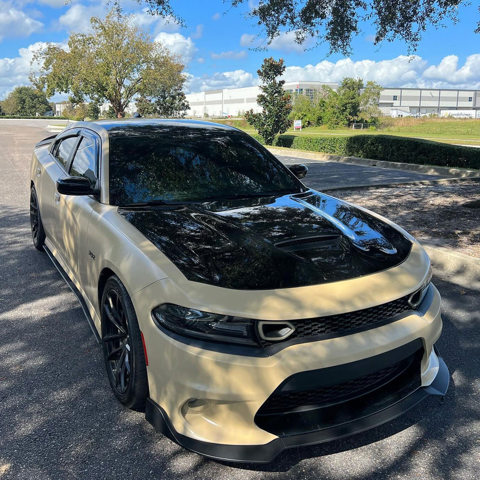 Front Bumper Lip Splitter For 2015-2023 Dodge Charger SRT 3PCS