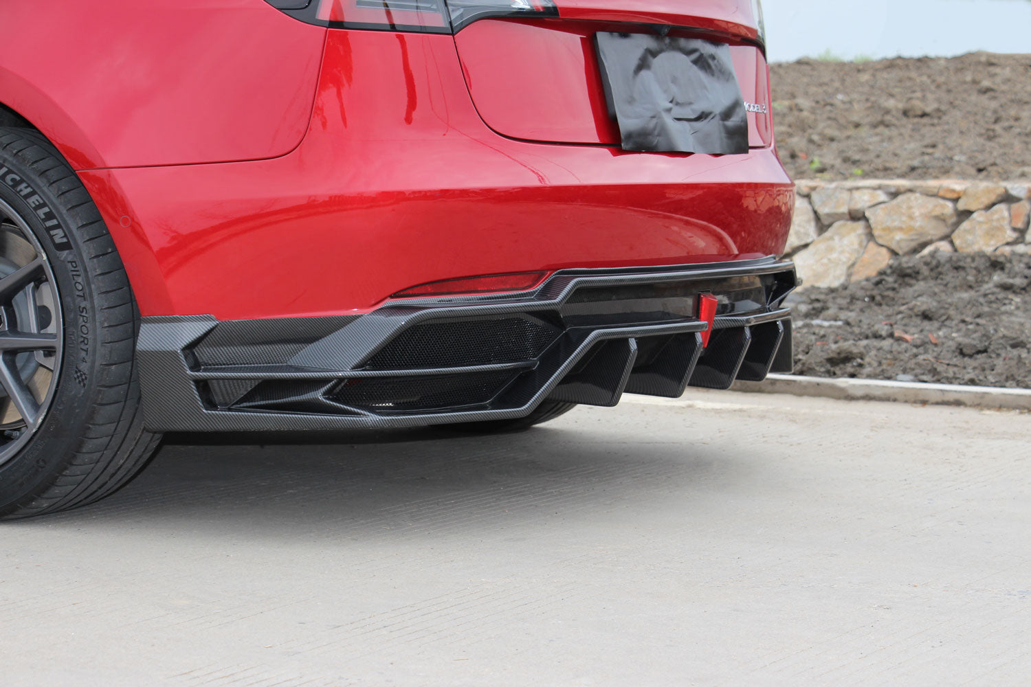 W2 Rear Diffuser For Tesla Model 3 2017-2023