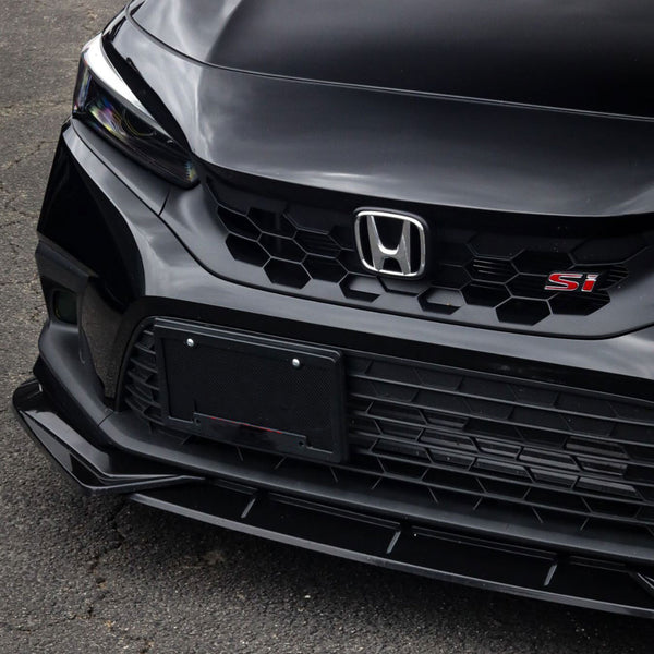 Front Bumper Lip Splitter For 2022-2024 Honda Civic LX EX Si JDM 3pc Style