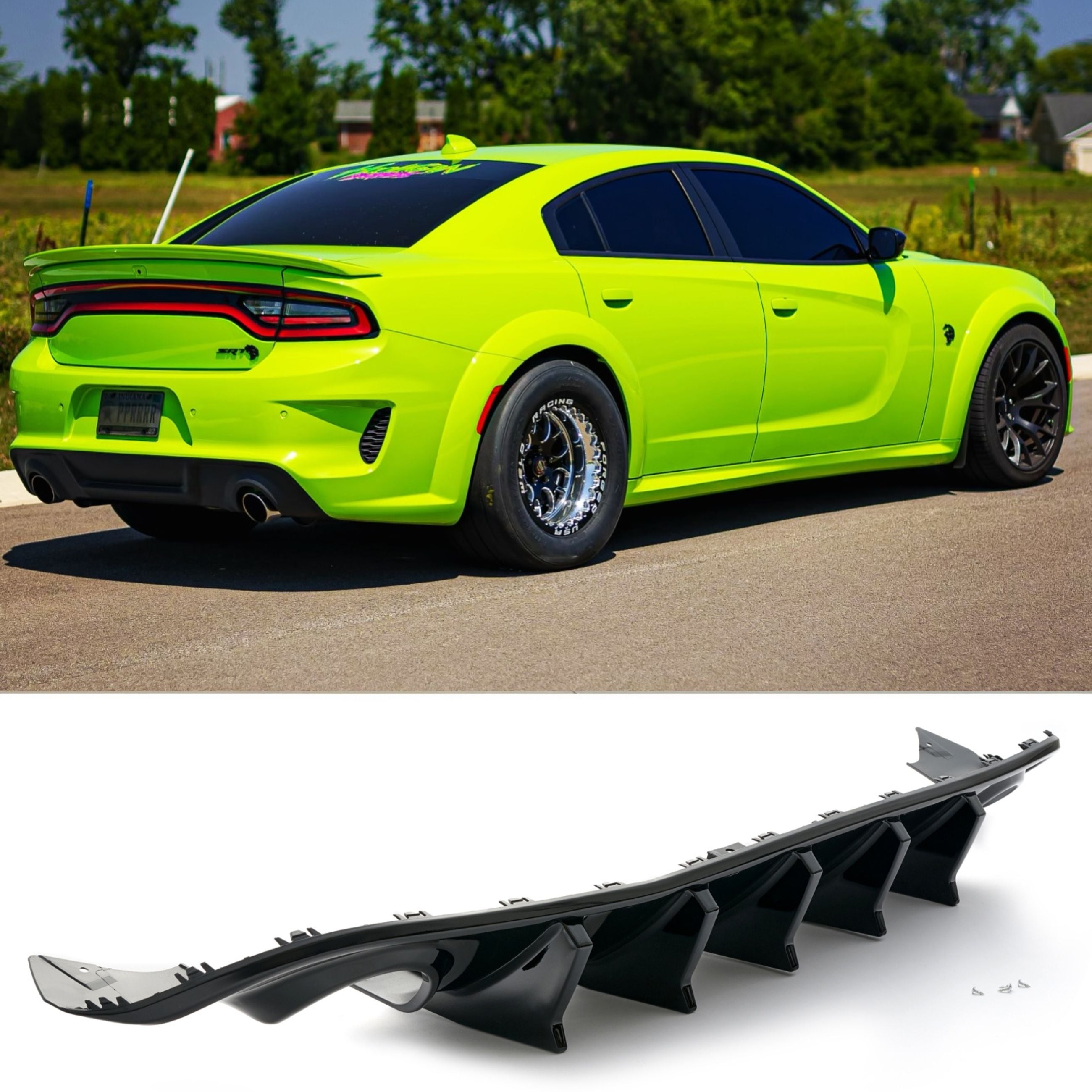 For 2015-2023 Dodge Charger SRT GT Rear Diffuser SP Style