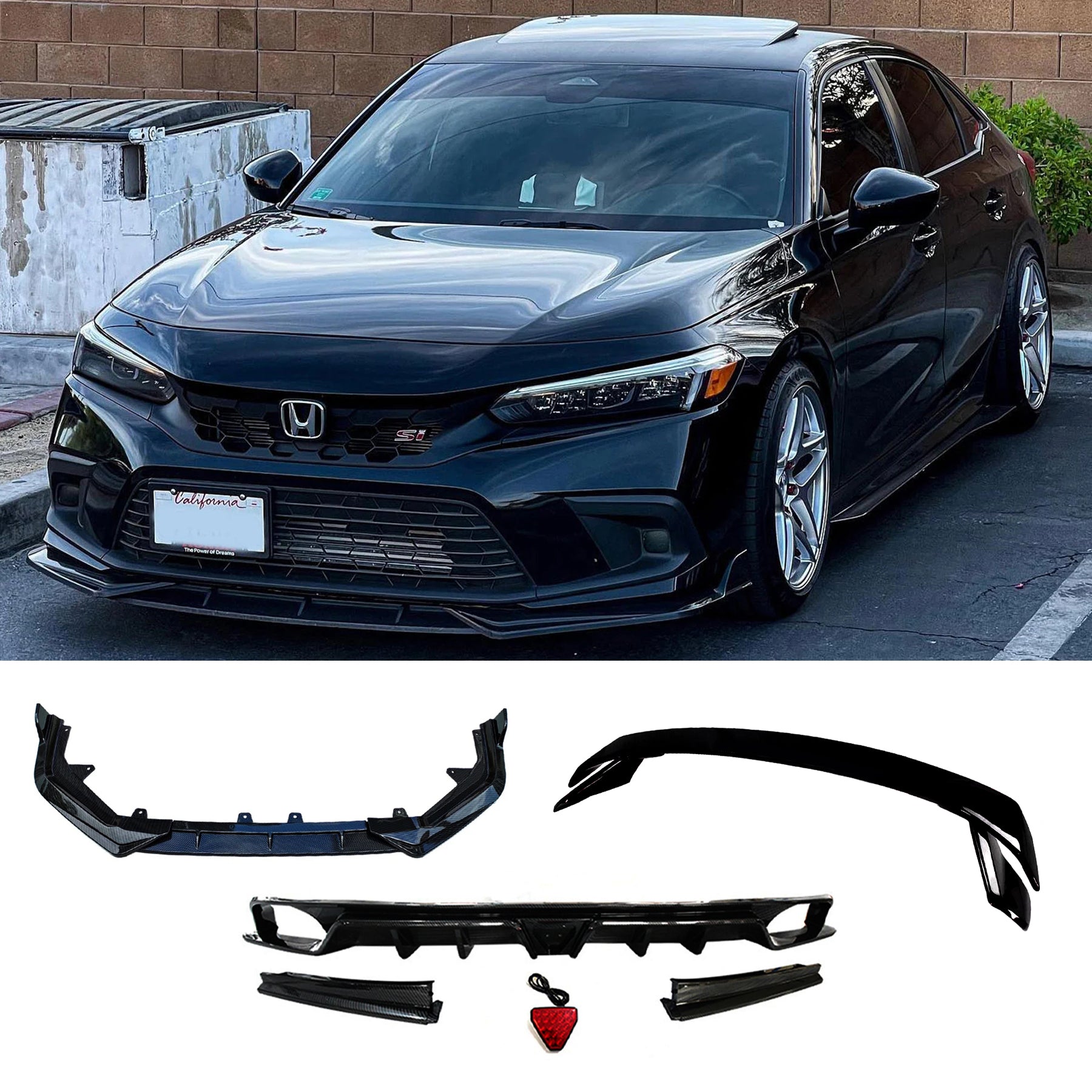 W2 Full Body Kits For Honda Civic Sedan 2022-2024