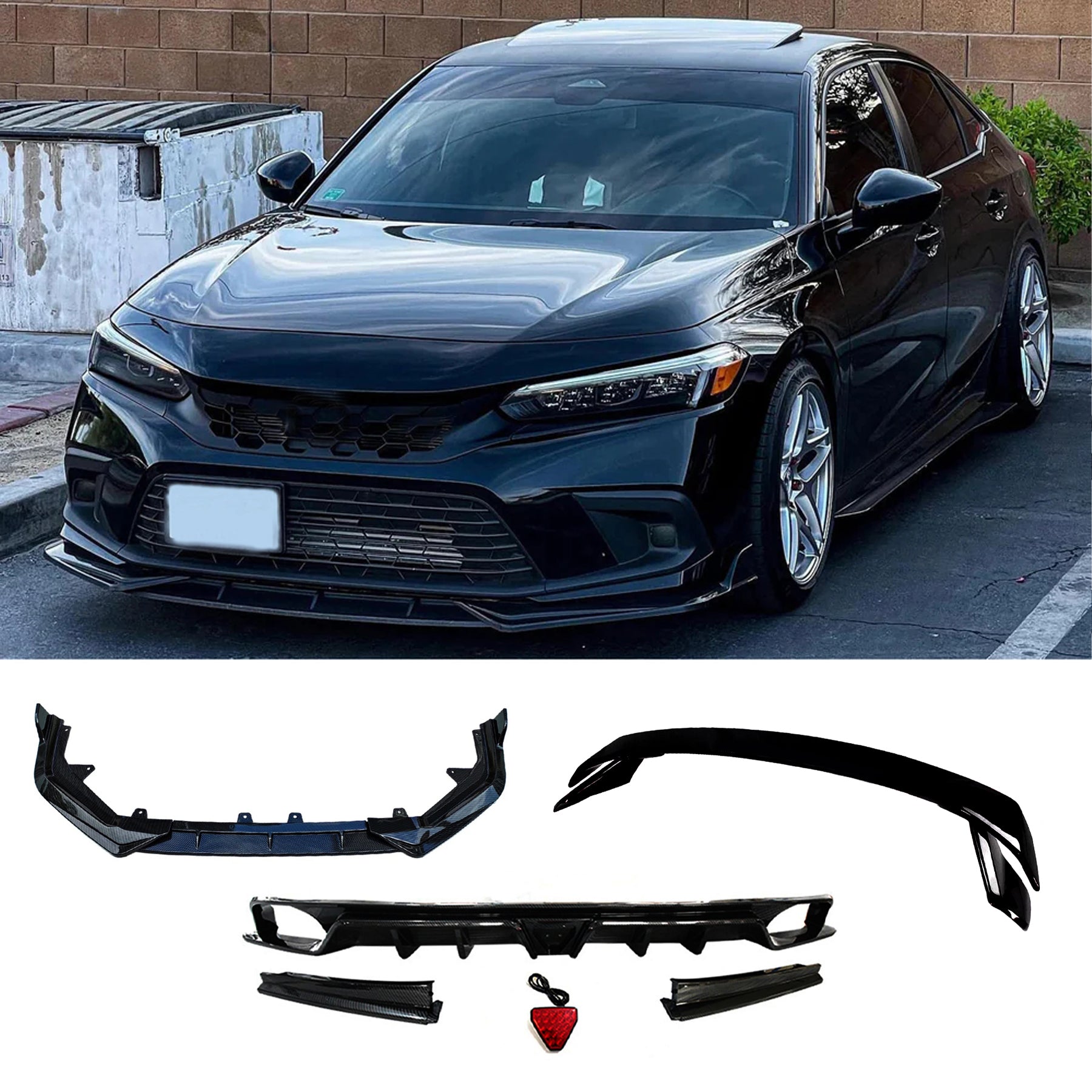 W2 Full Body Kits For Honda Civic Sedan 2022-2024