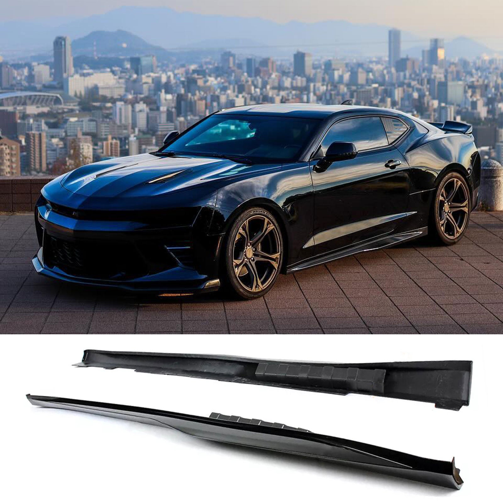 For 2016-2022 Chevy Camaro LT SS RS ZL1 Style Side Skirts