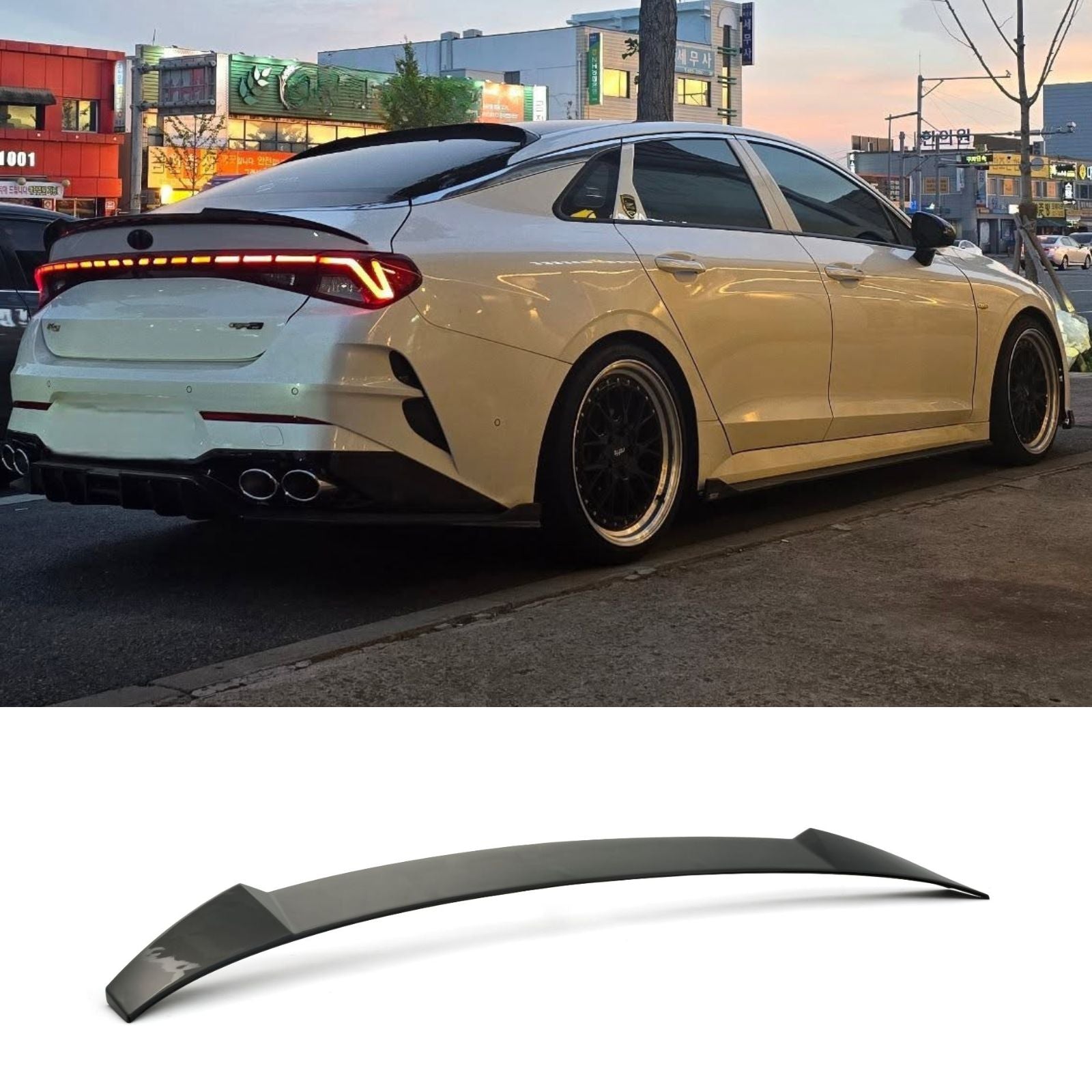 For 2021-2024 KIA K5 Optima V STYLE HIGH KICK Rear Trunk Spoiler Wing