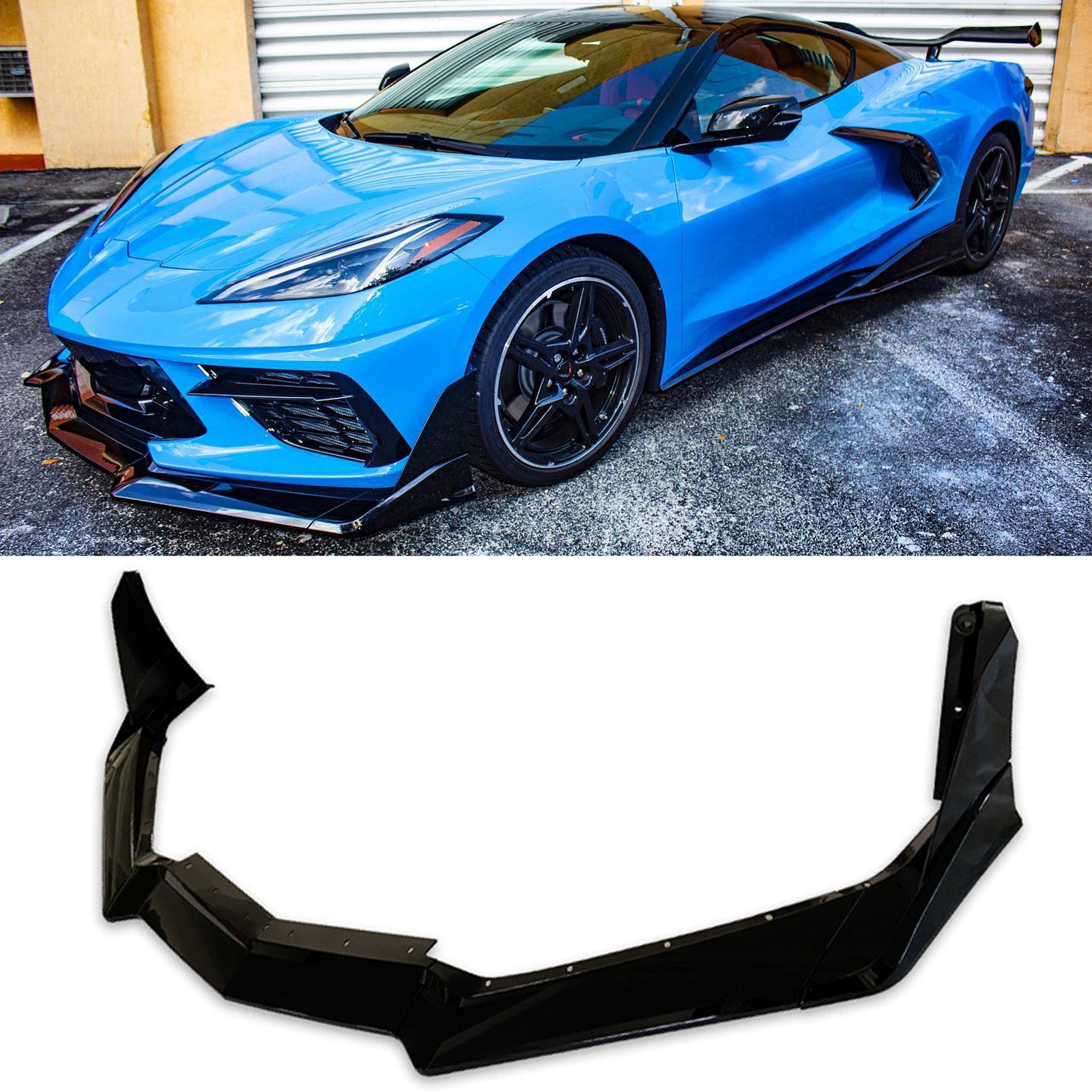 For Chevrolet Corvette C8 Z51 2020-2023 Front Bumper Lip Splitter ...