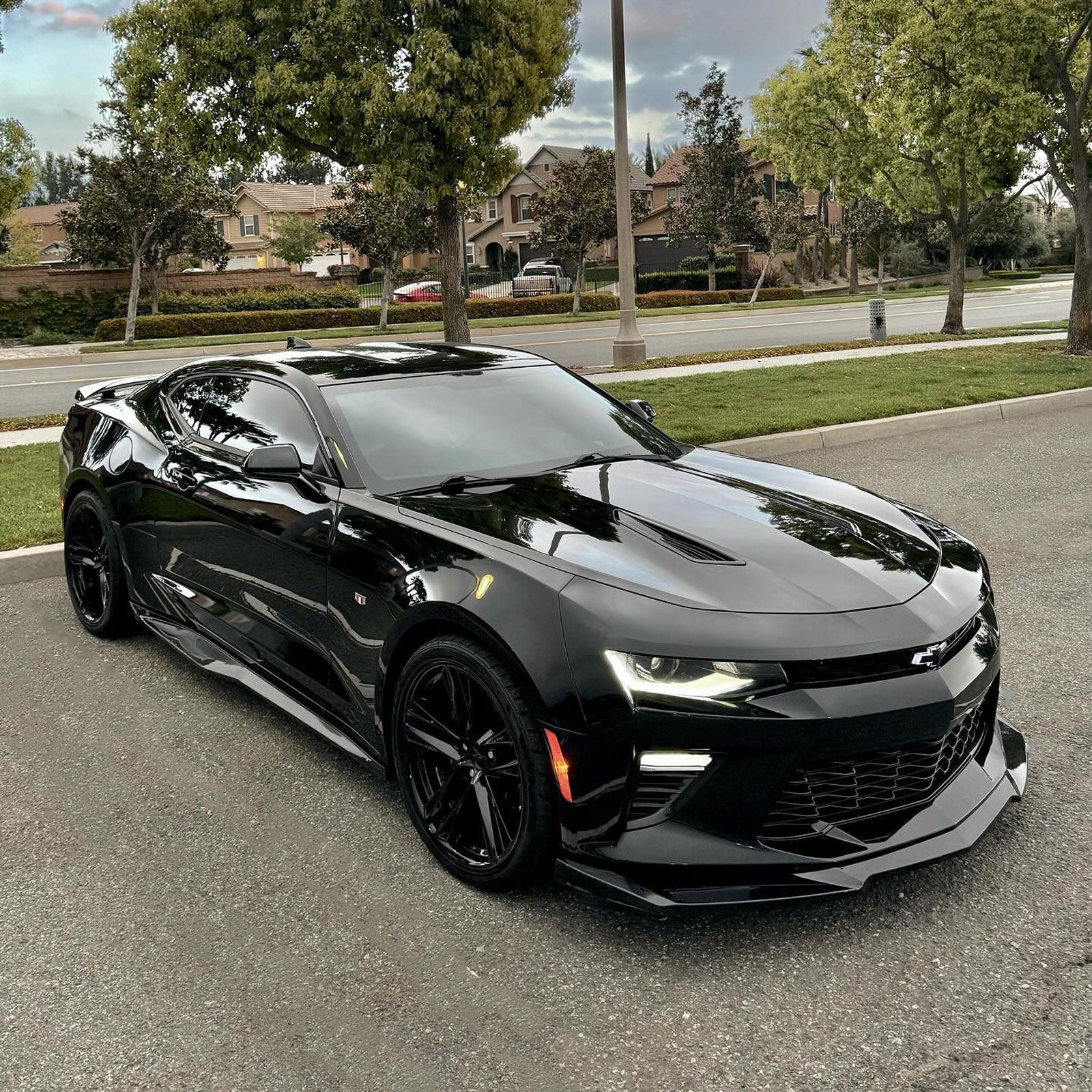 Front Bumper Lip Splitter For 16-18 Chevy Camaro LT RS Model ZL1 Style