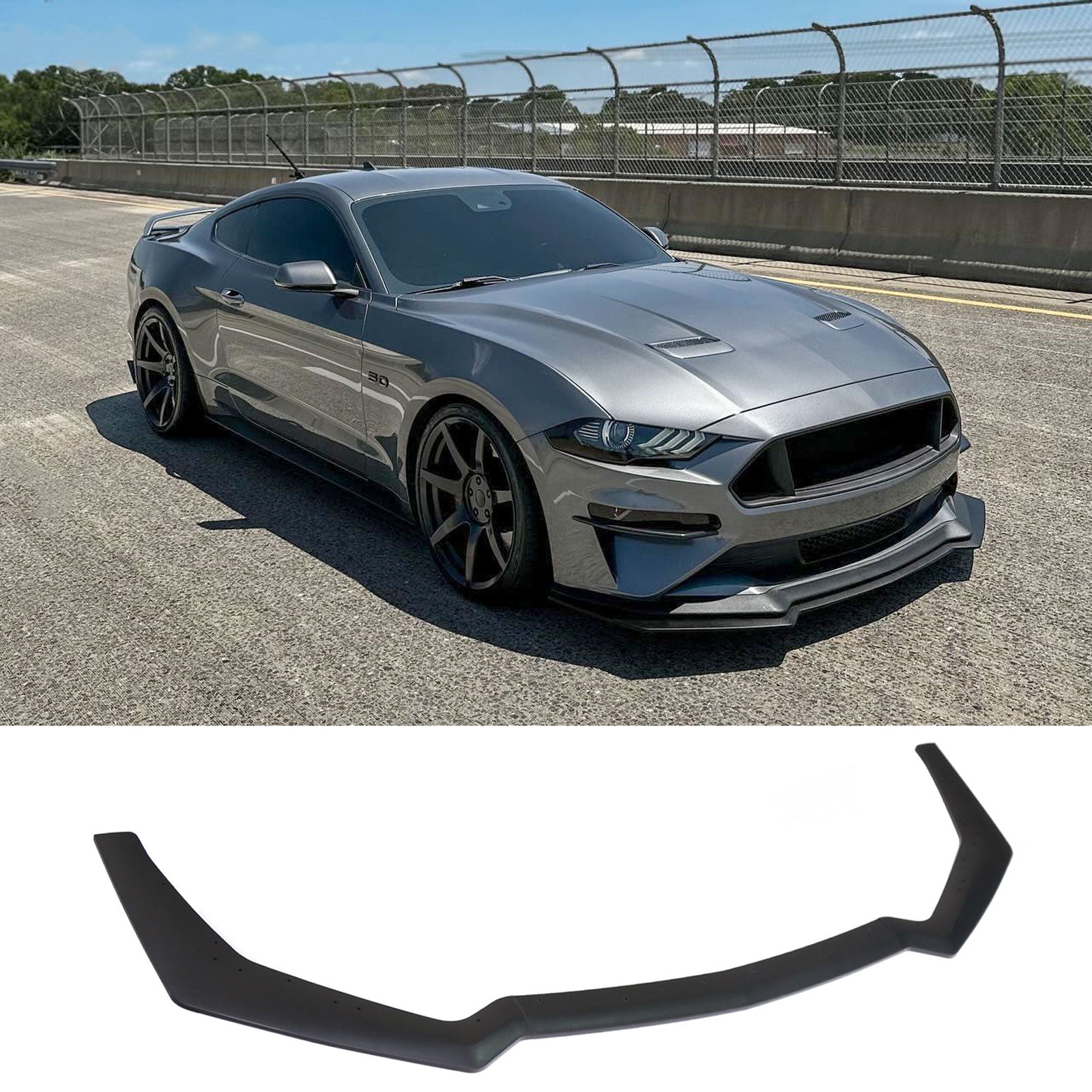 Front Bumper Lip Splitter For 2018-2023 Mustang – w2bodykits